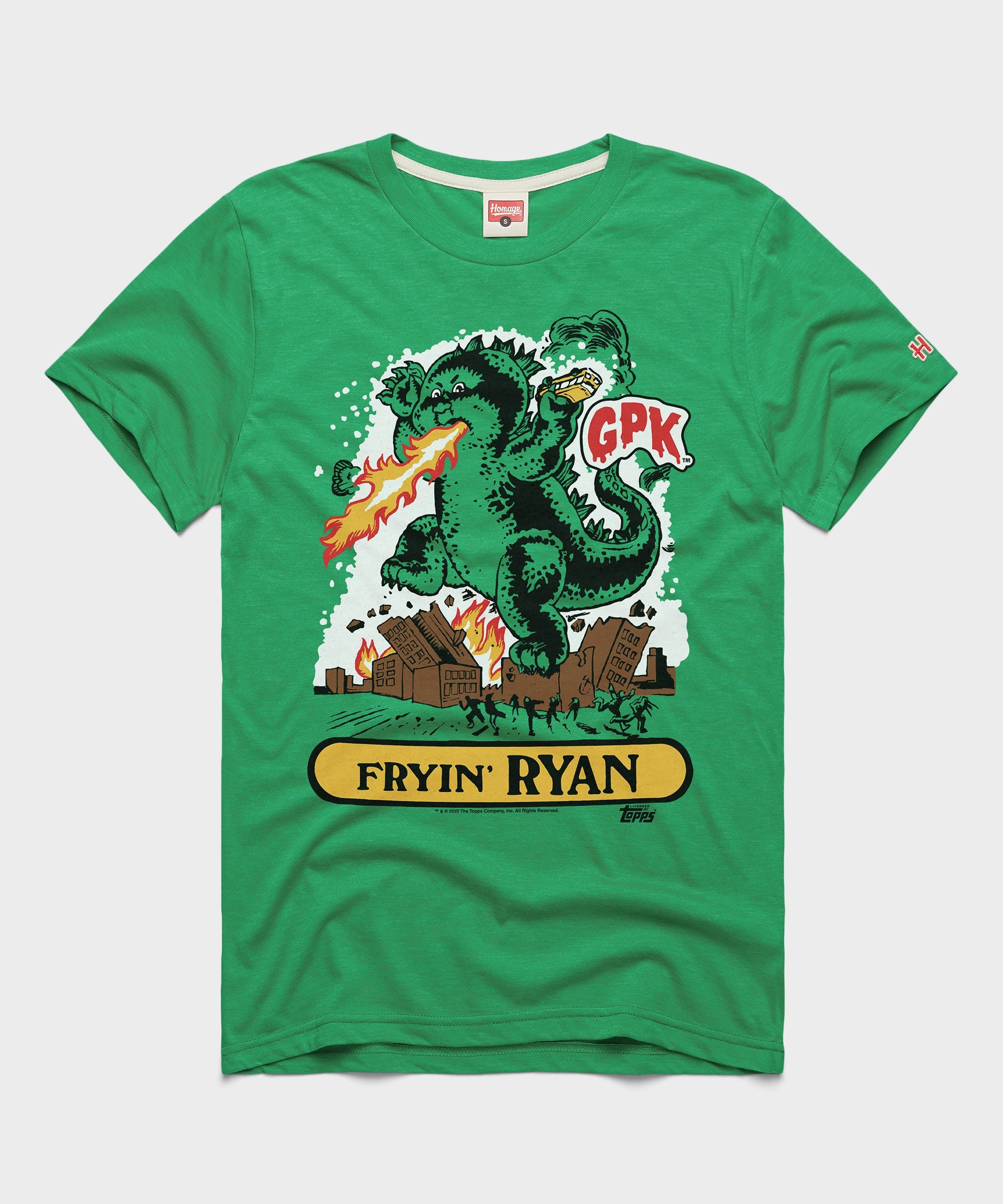 Garbage Pail Kids Fryin' Ryan Green