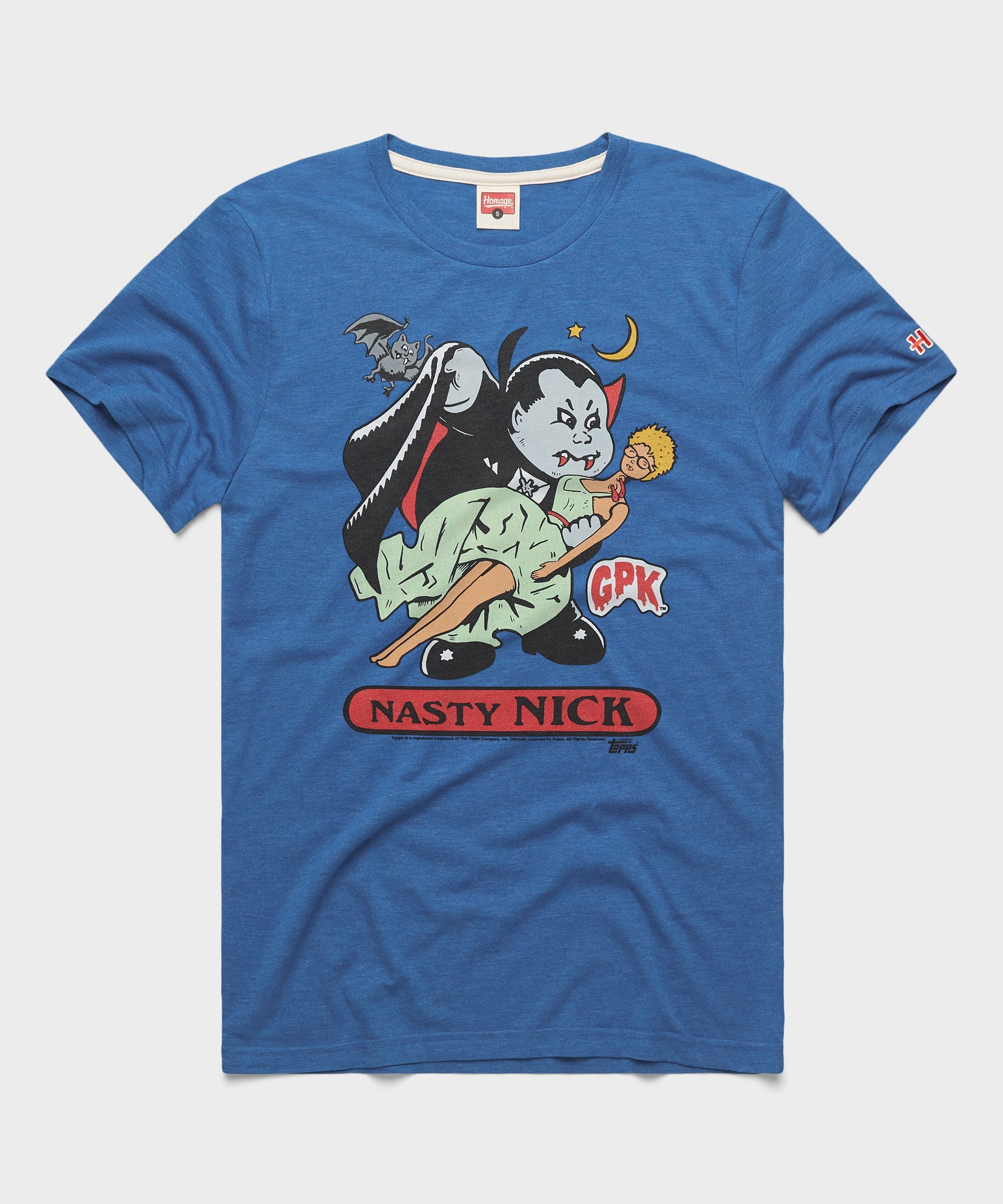 Garbage Pail Kids Nasty Nick Royal Blue