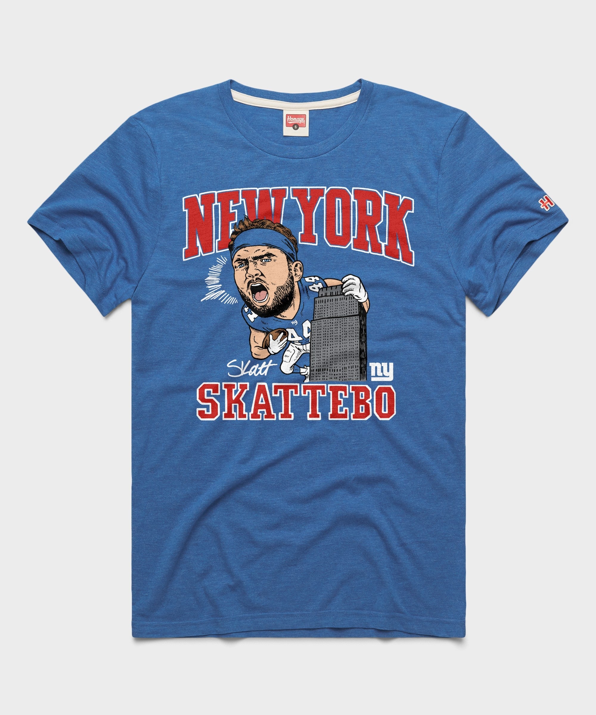 Giants Cam Skattebo Signature Royal Blue