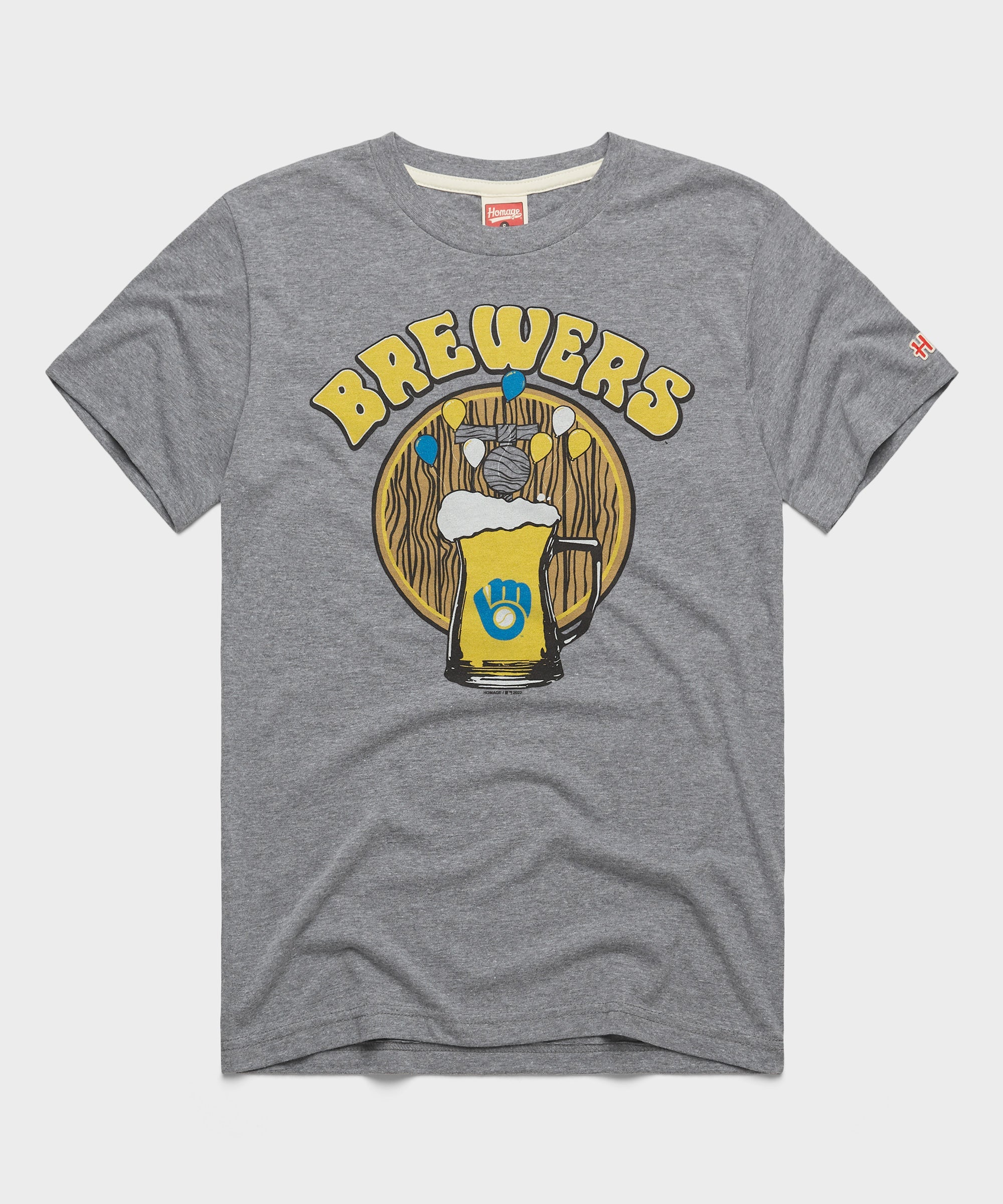 Go Brewers Beer Mug Grey