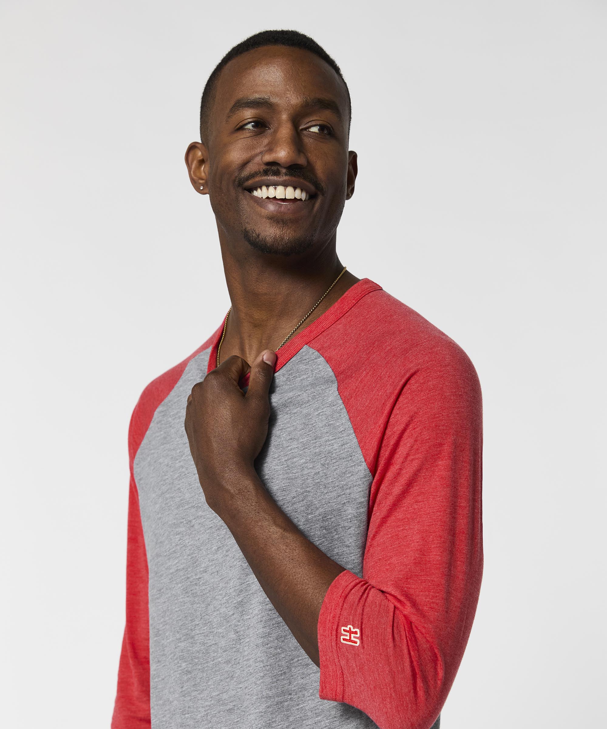 Go To Raglan::Grey/Red