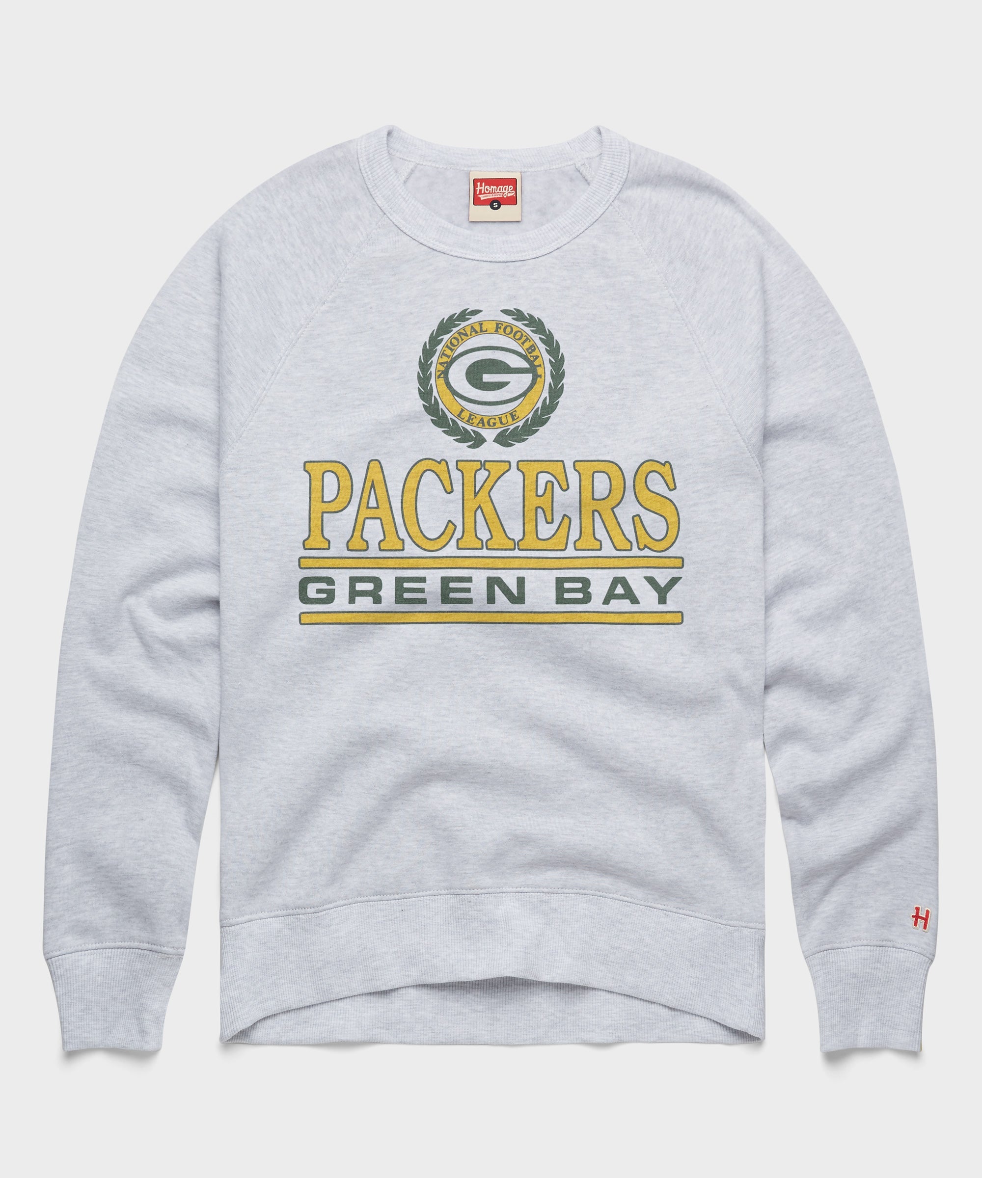 Green Bay Packers Crest Crewneck Ash