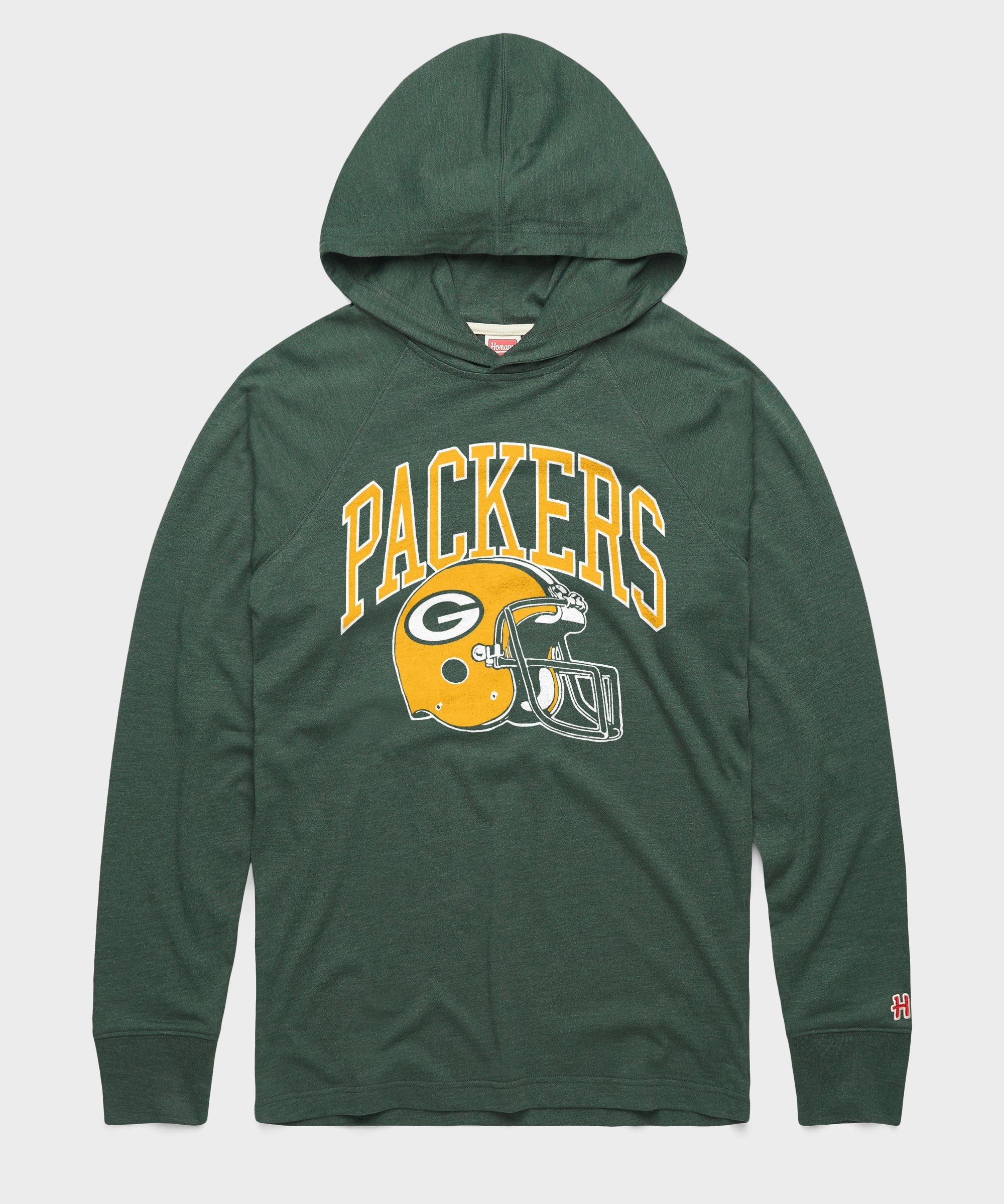 Green Bay Packers Helmet Lightweight Hoodie