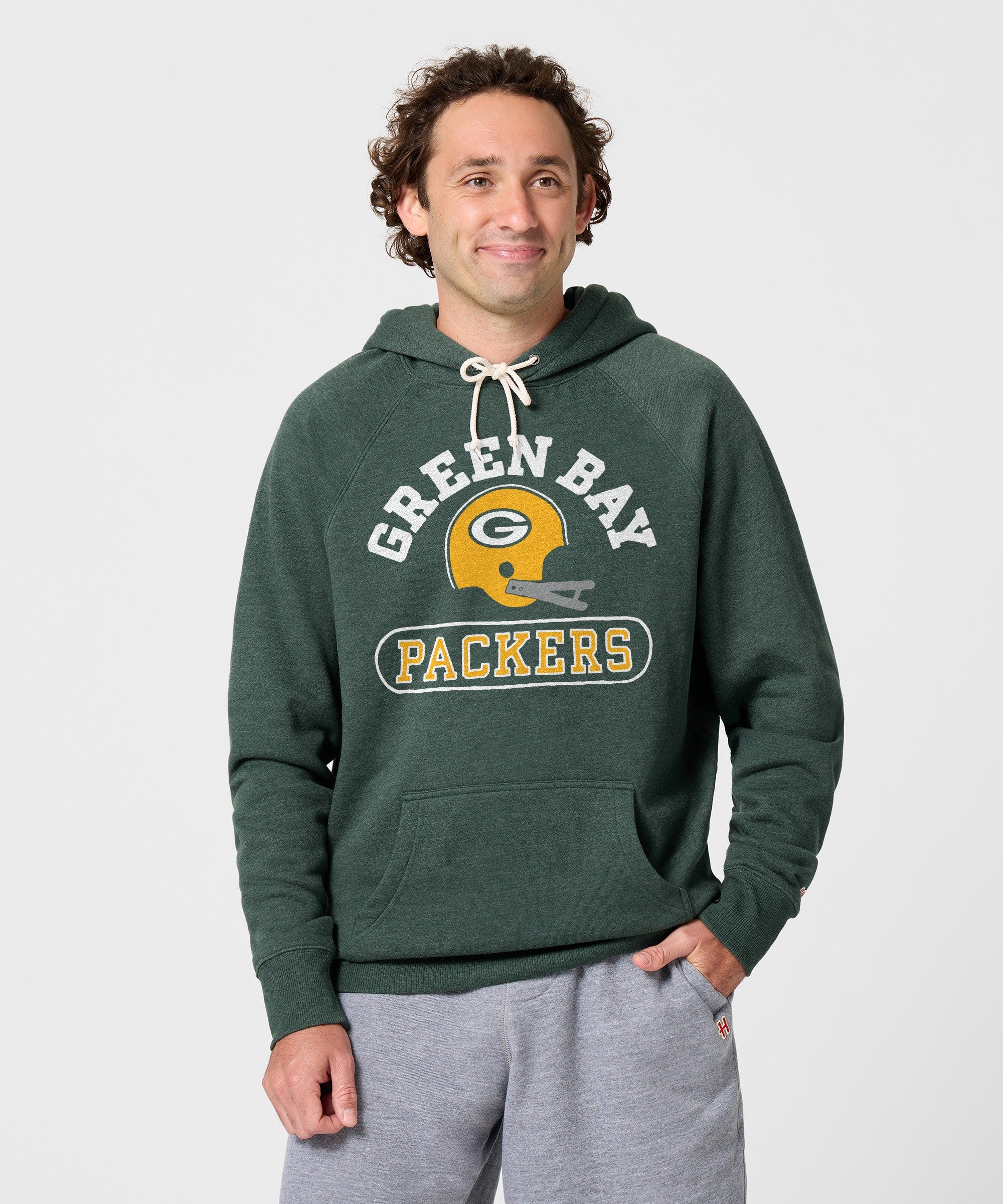Green Bay Packers Throwback Helmet Hoodie