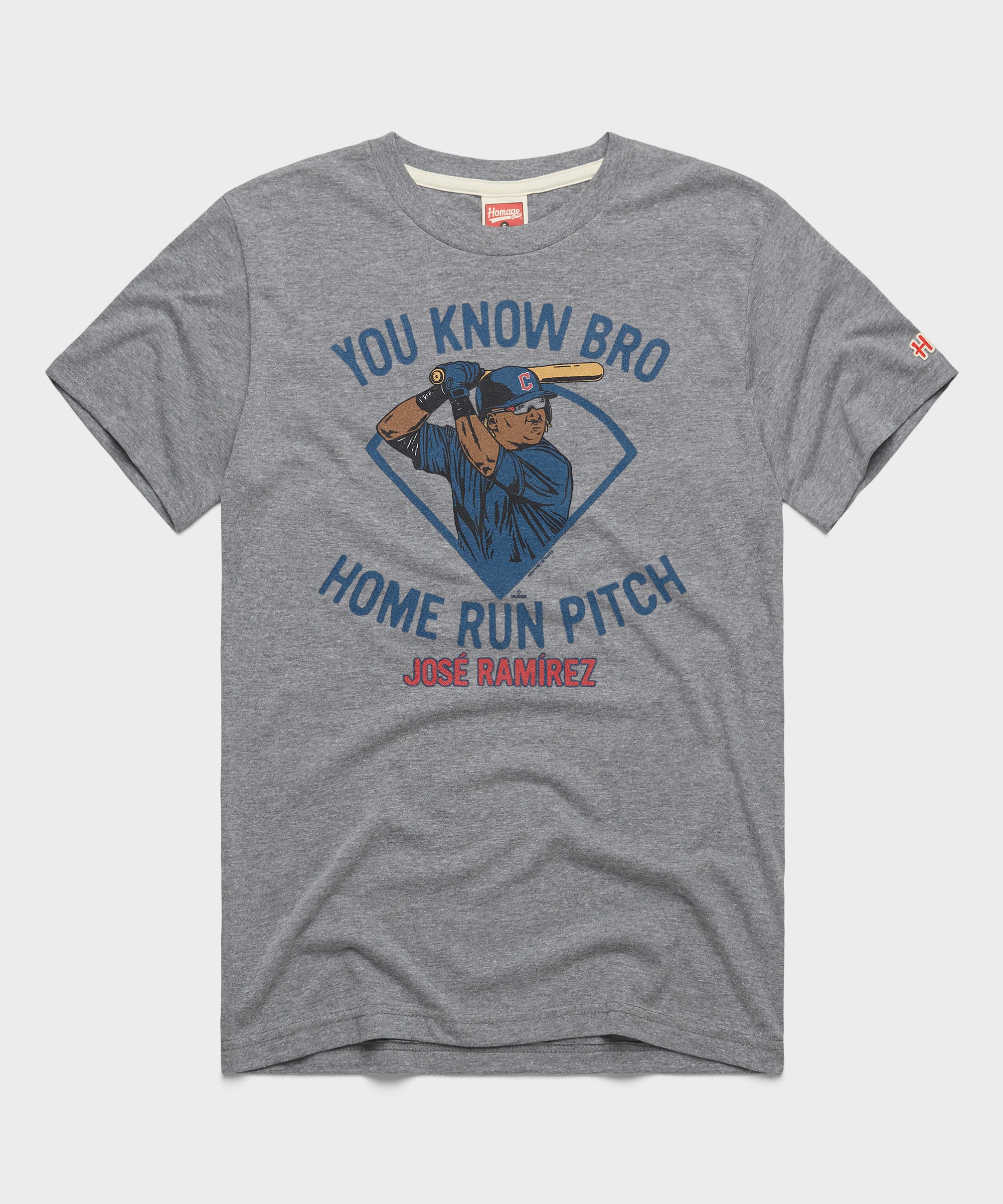 Guardians Jose Ramirez Home Run Pitch Grey