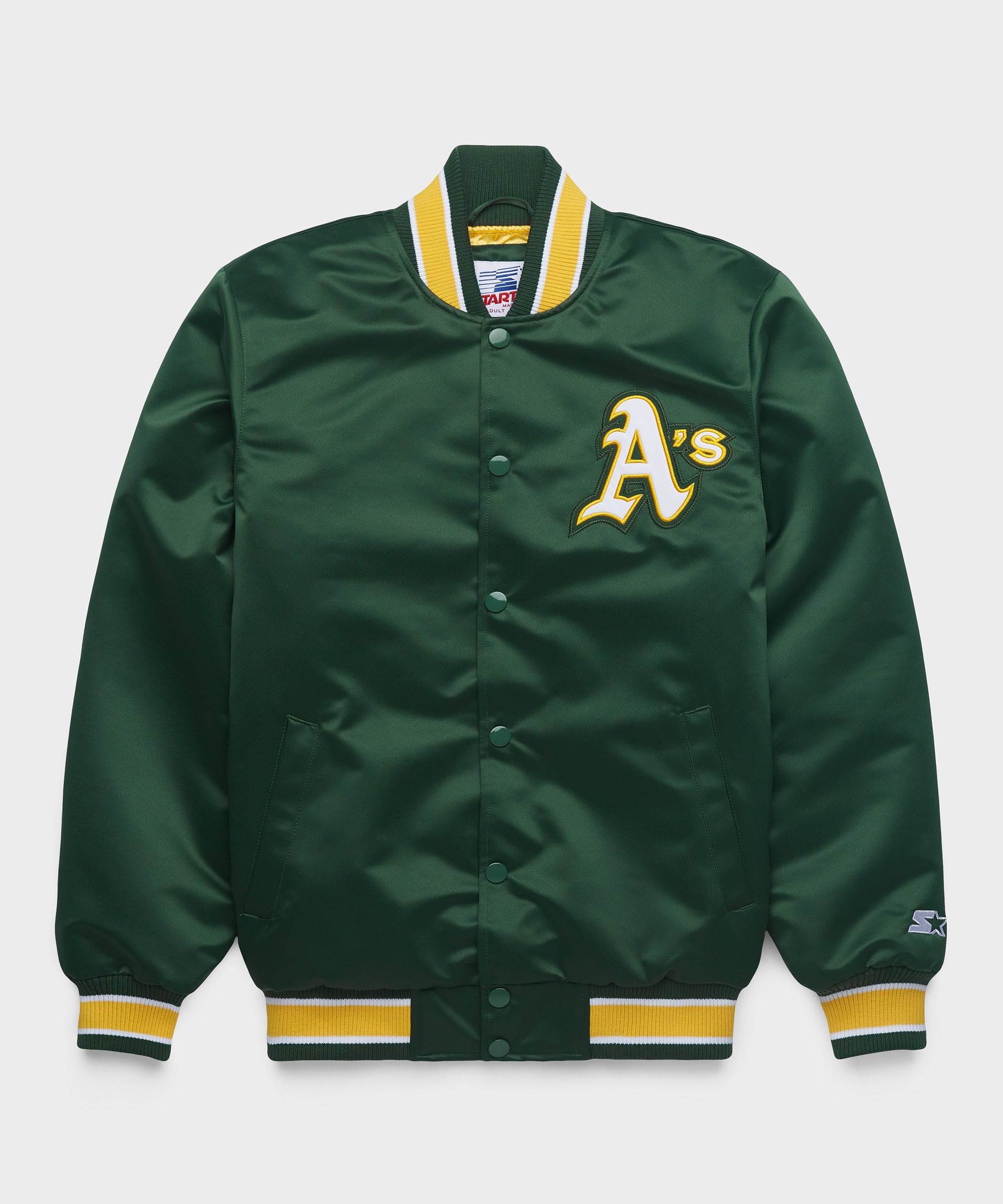 HOMAGE X Starter Athletics Heavyweight Satin Jacket Green