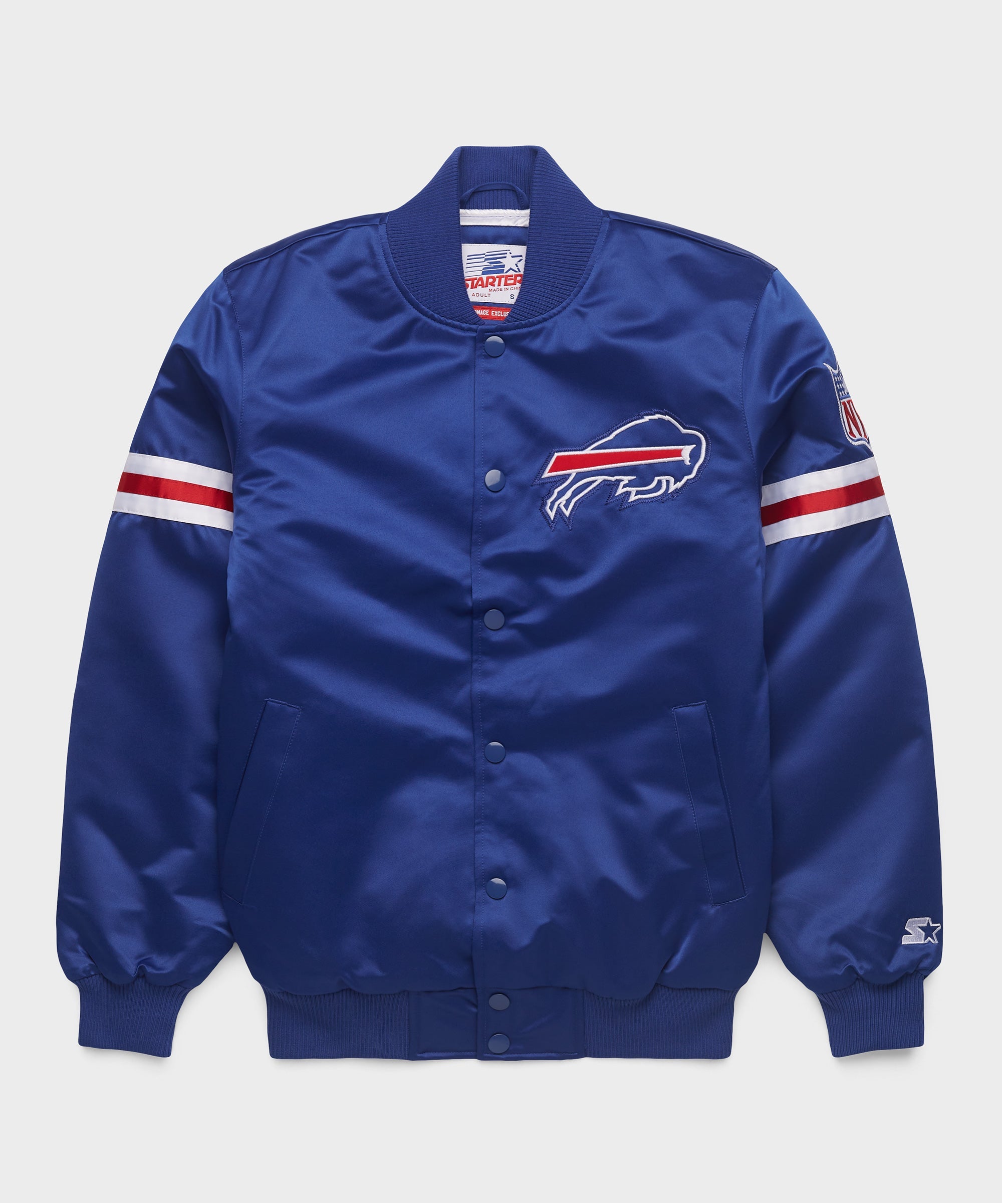 HOMAGE X Starter Bills Heavyweight Satin Jacket Royal Blue