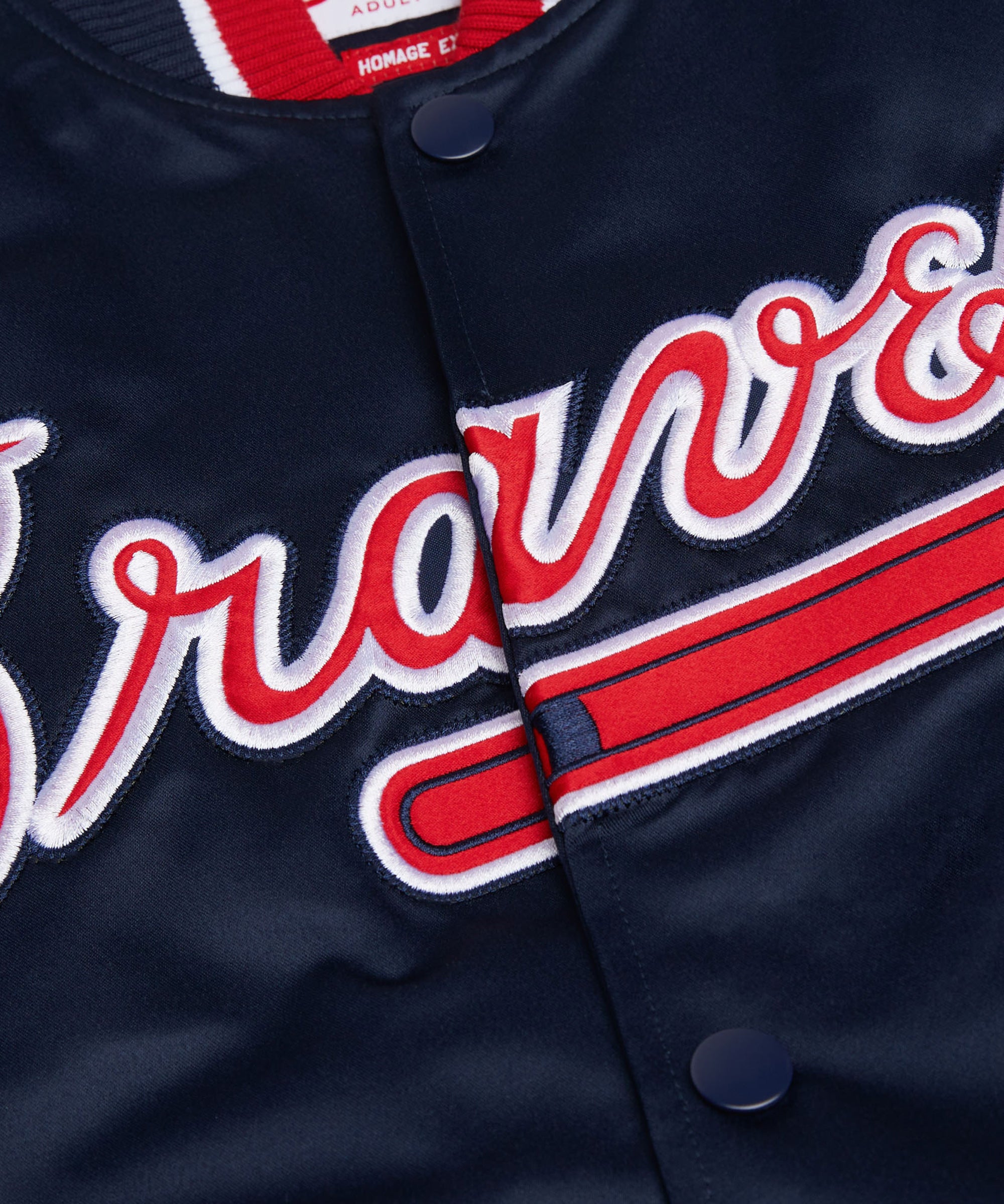 HOMAGE X Starter Braves Heavyweight Satin Jacket