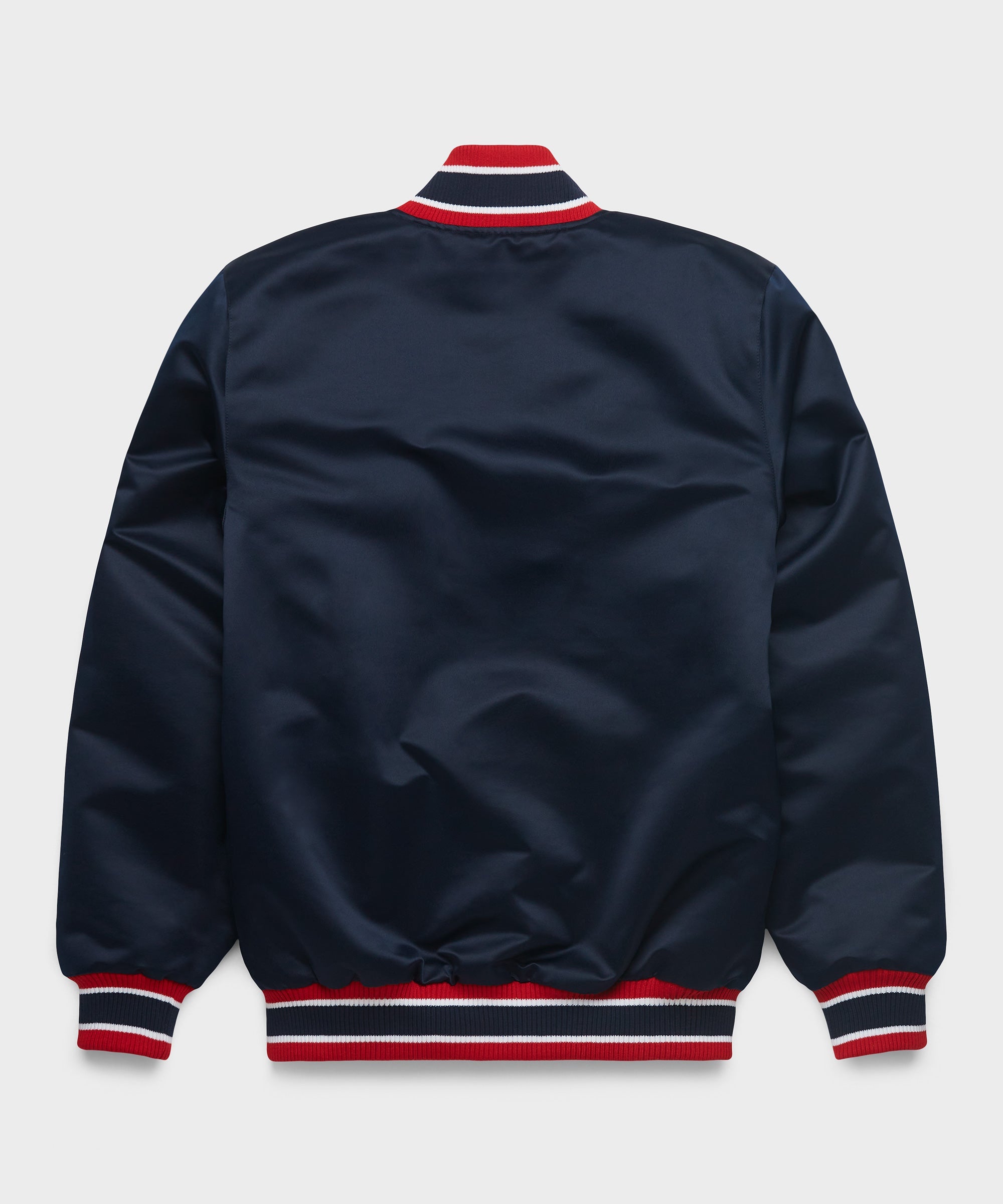 HOMAGE X Starter Braves Heavyweight Satin Jacket Navy