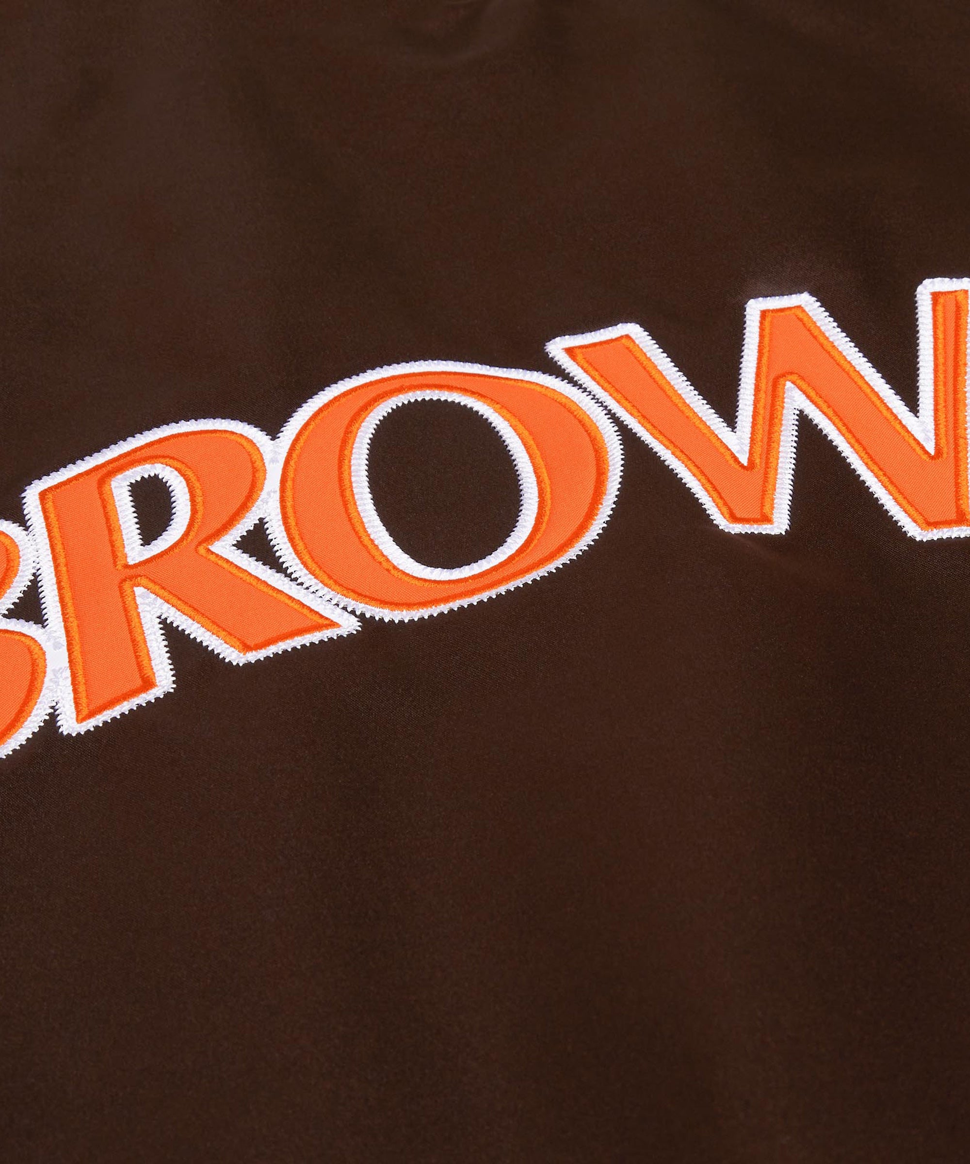 HOMAGE X Starter Browns Heavyweight Satin Jacket