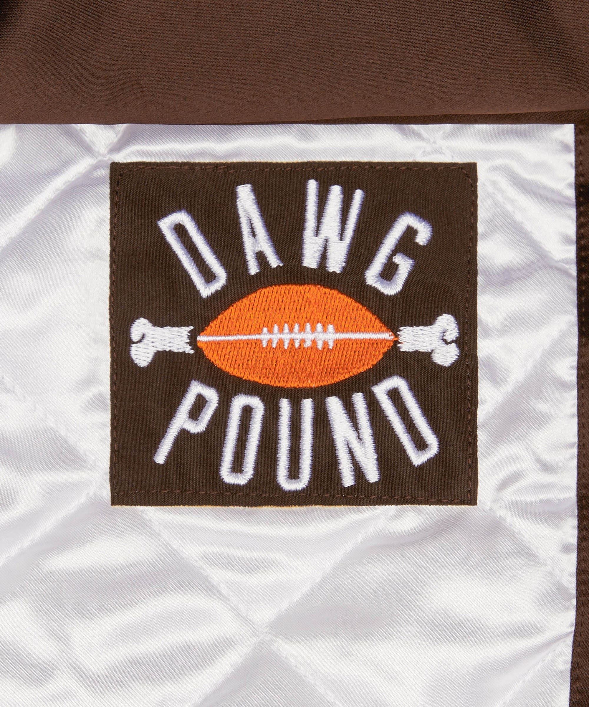 HOMAGE X Starter Browns Heavyweight Satin Jacket