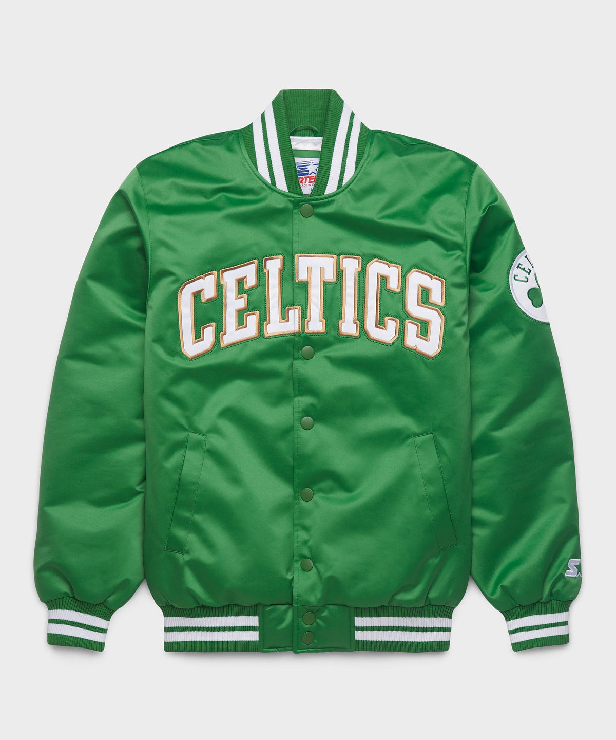 HOMAGE X Starter Celtics Heavyweight Satin Jacket | Celtics 
