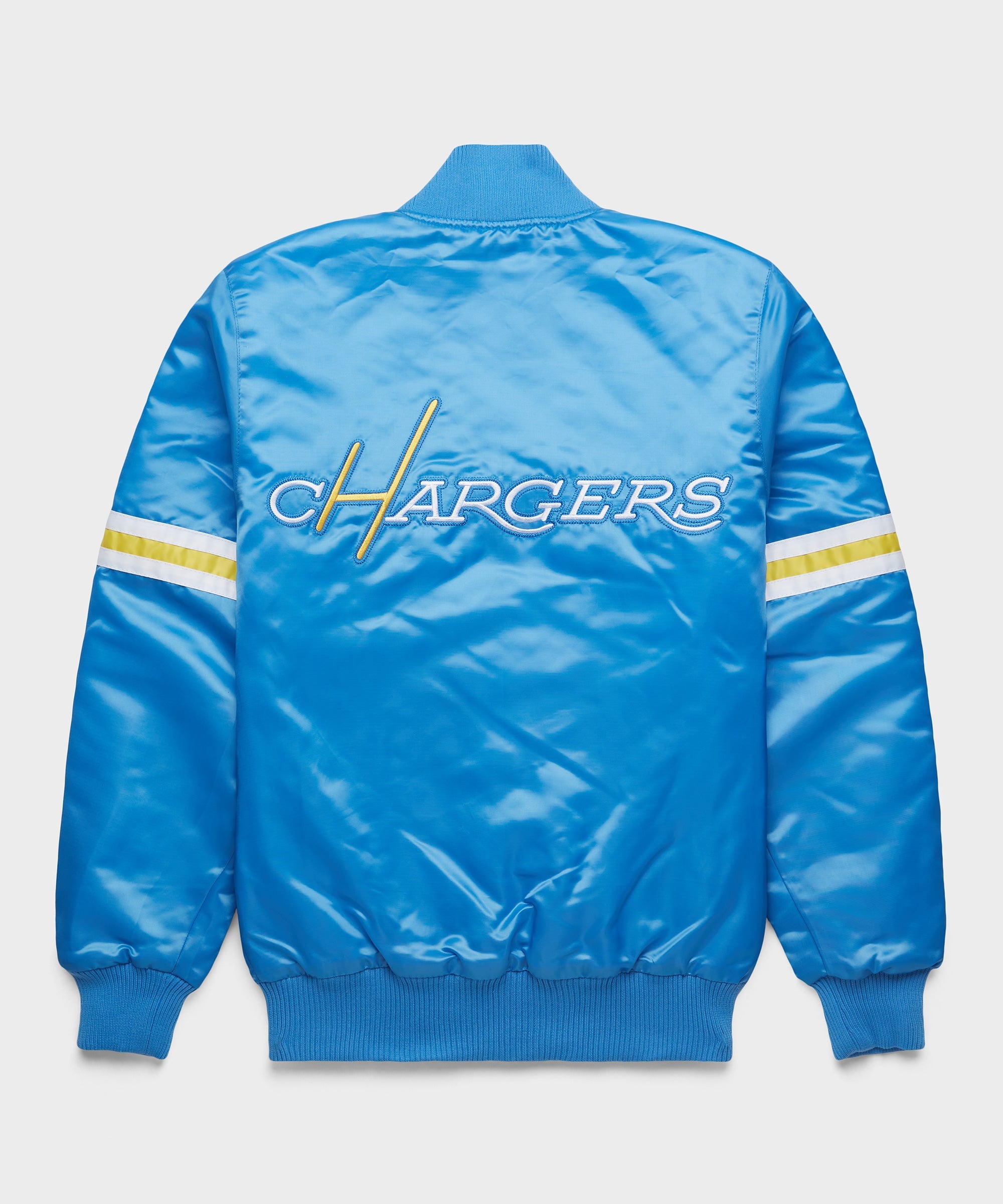 HOMAGE X Starter Chargers Satin Jacket Light Blue