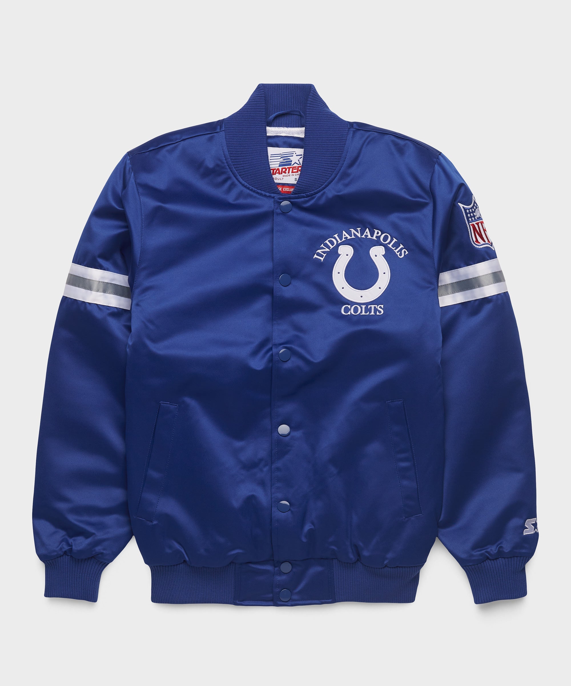 HOMAGE X Starter Colts Heavyweight Satin Jacket Royal Blue
