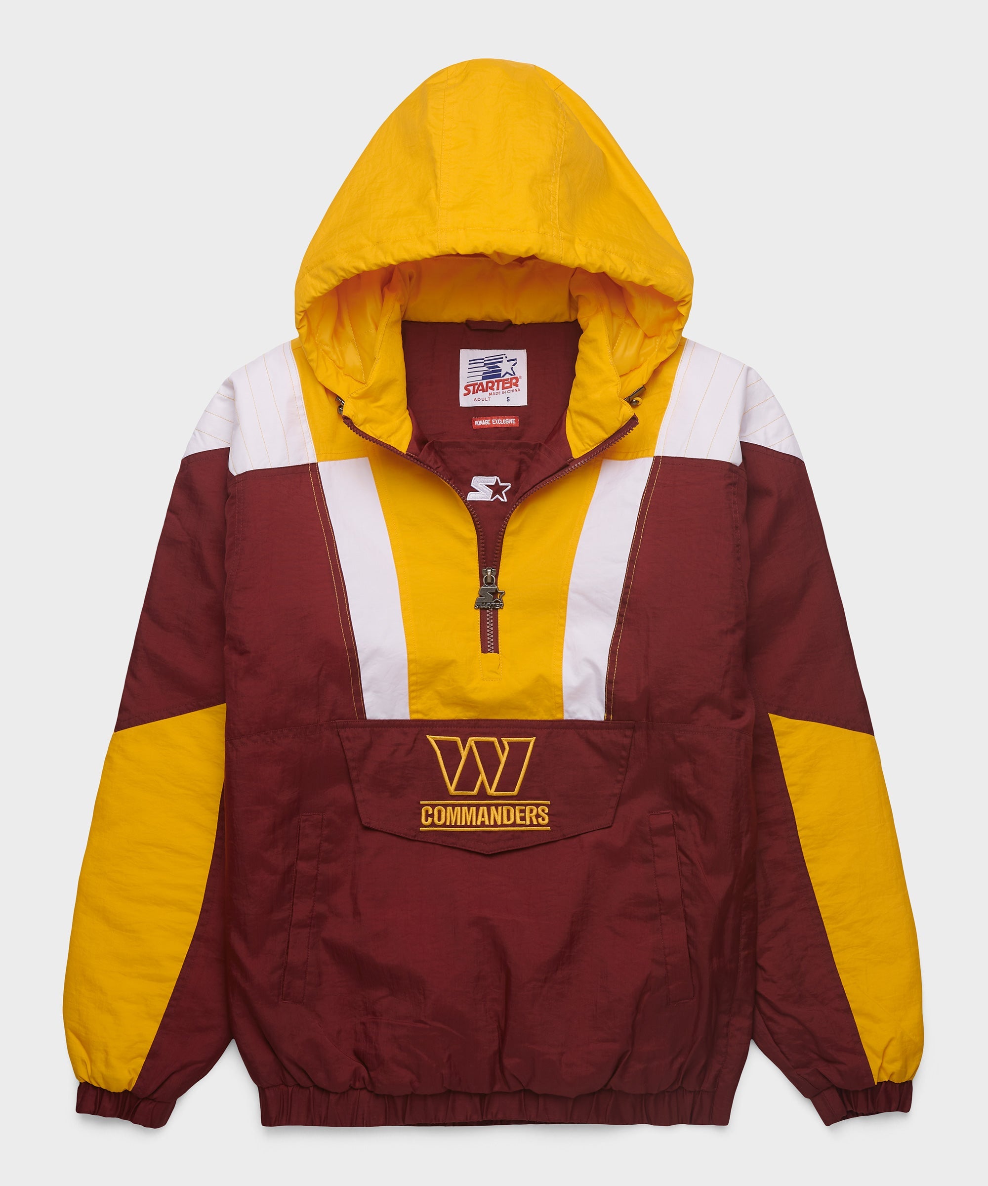 HOMAGE X Starter Washington Pullover Jacket | Retro Commanders Jacket
