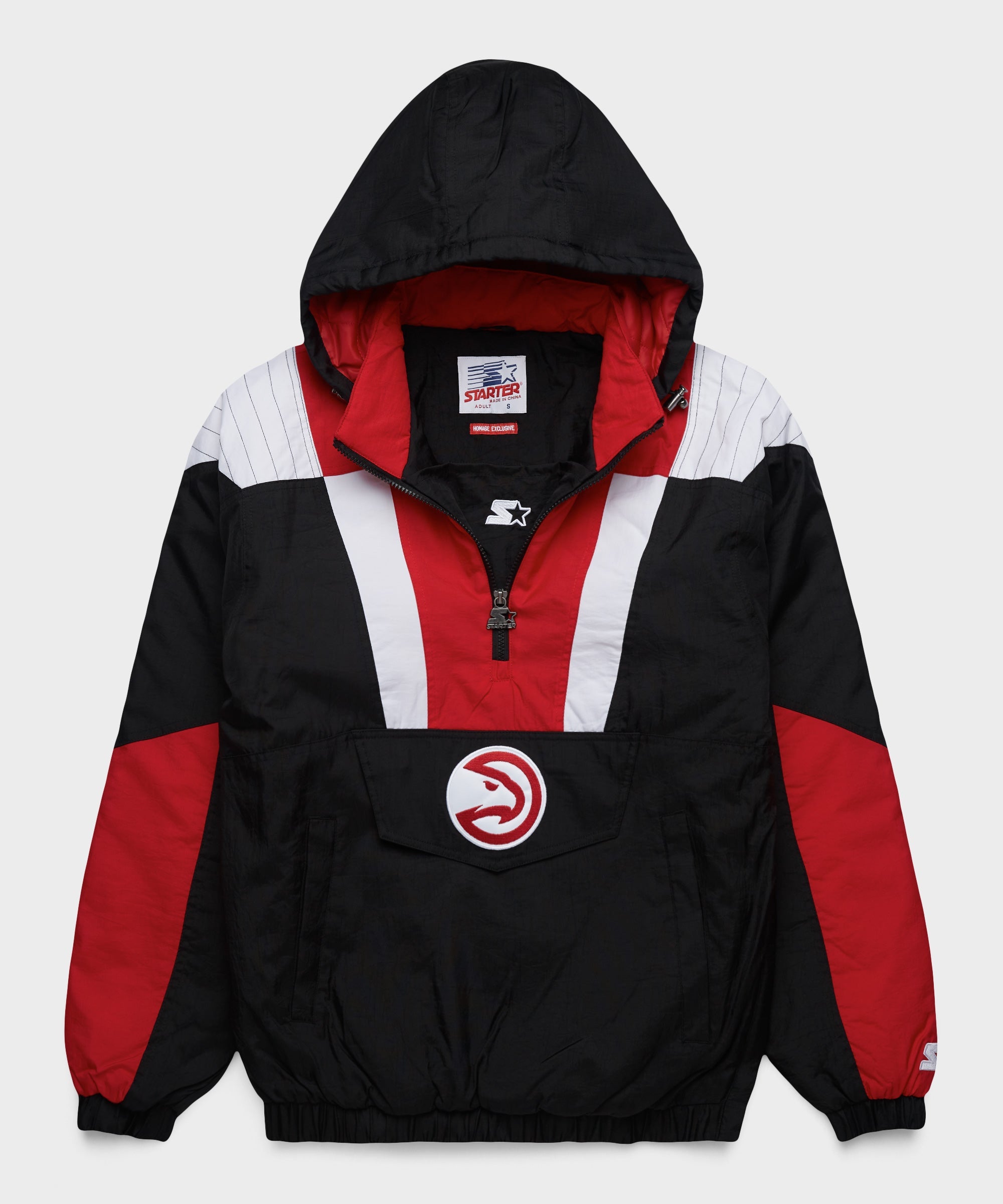 HOMAGE X Starter Hawks Pullover Jacket | NBA Starter Jacket