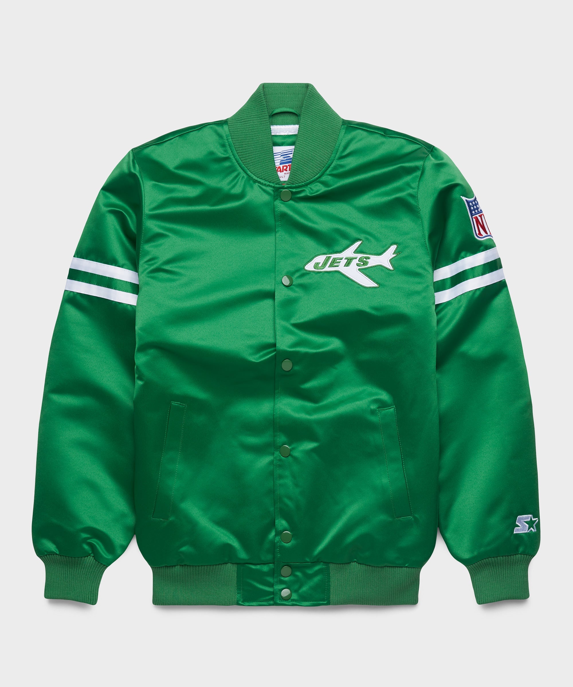 HOMAGE X Starter Jets Heavyweight Satin Jacket Green
