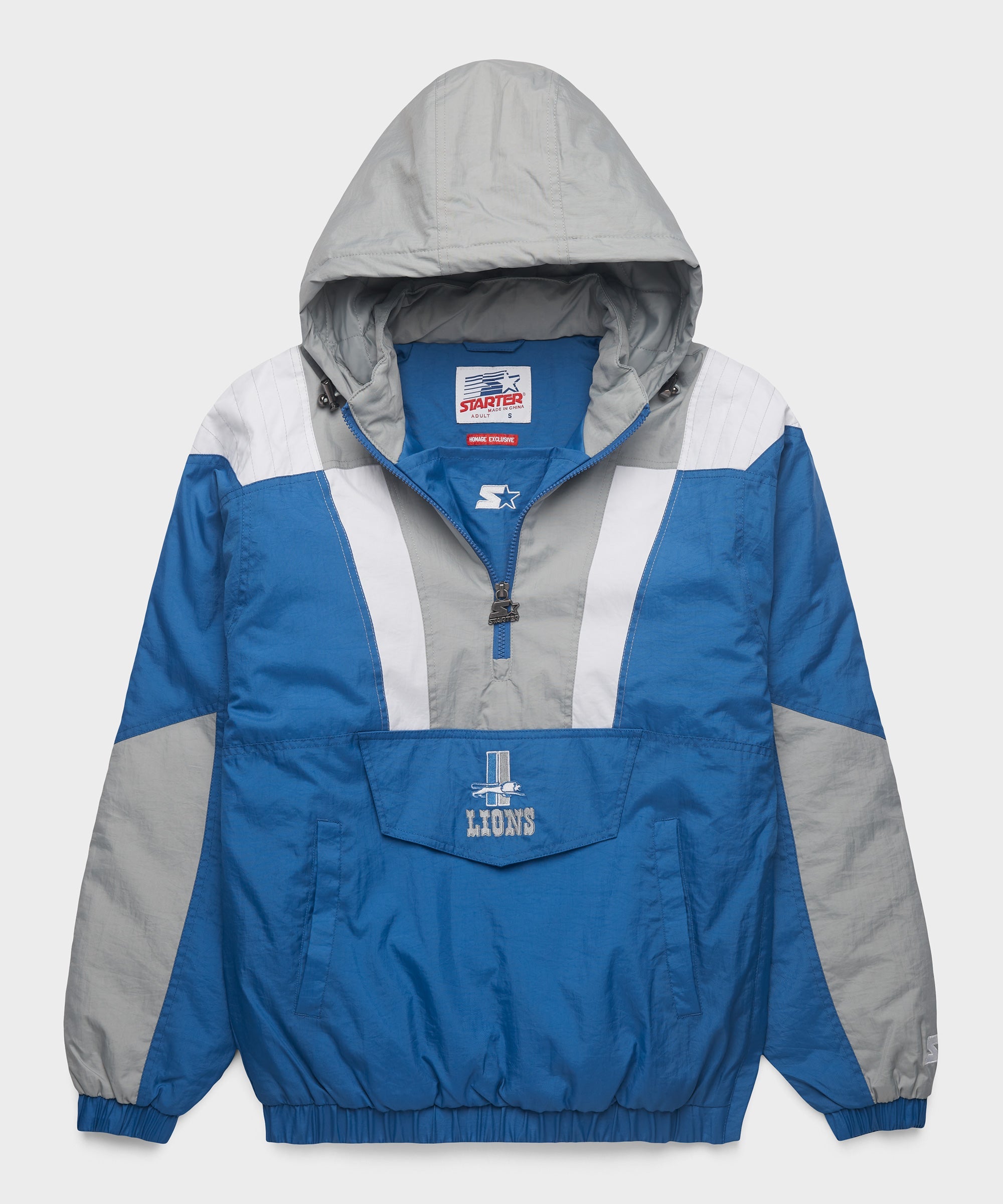 HOMAGE X Starter Lions Pullover Jacket Light Blue