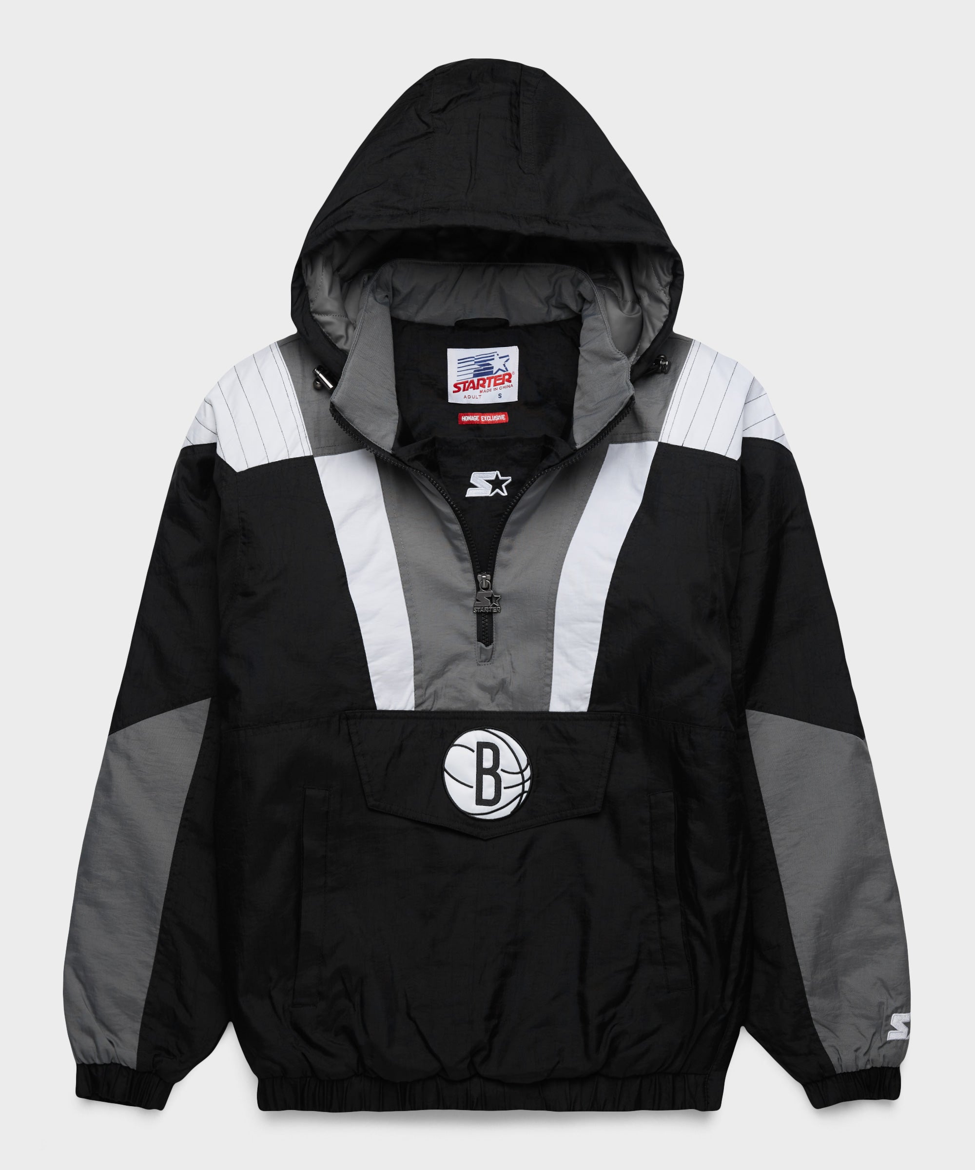 HOMAGE X Starter Nets Pullover Jacket | NBA Starter Jacket