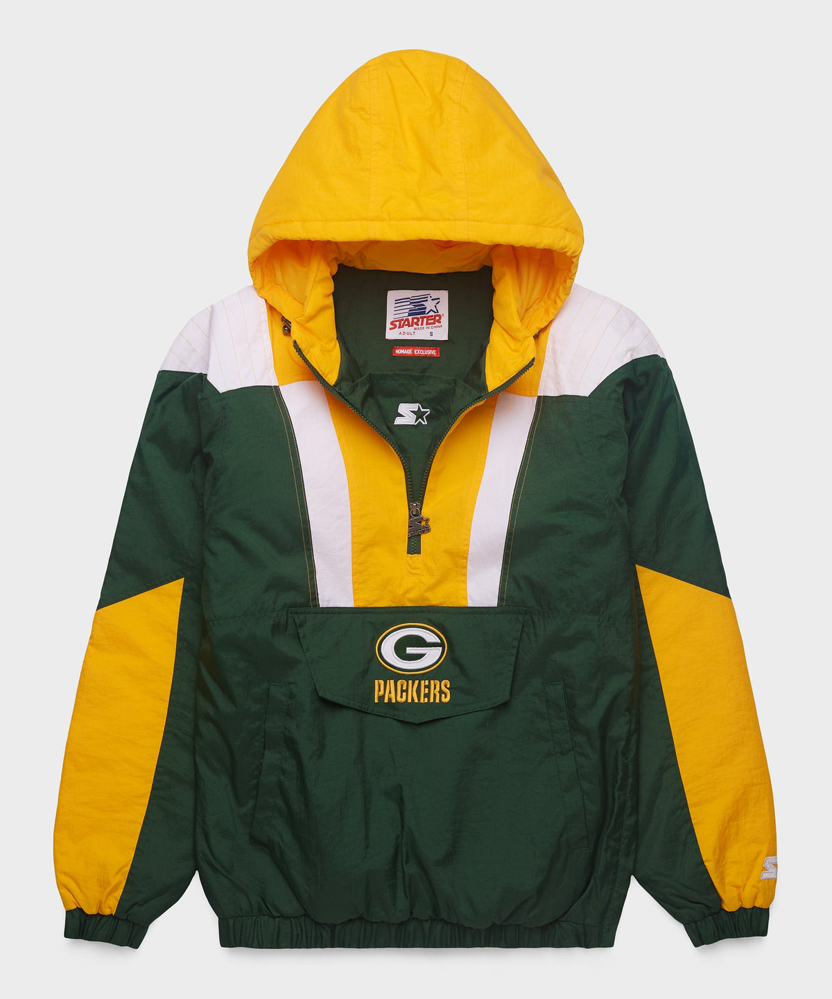 HOMAGE X Starter Packers Pullover Jacket | Retro Green Bay Packets 