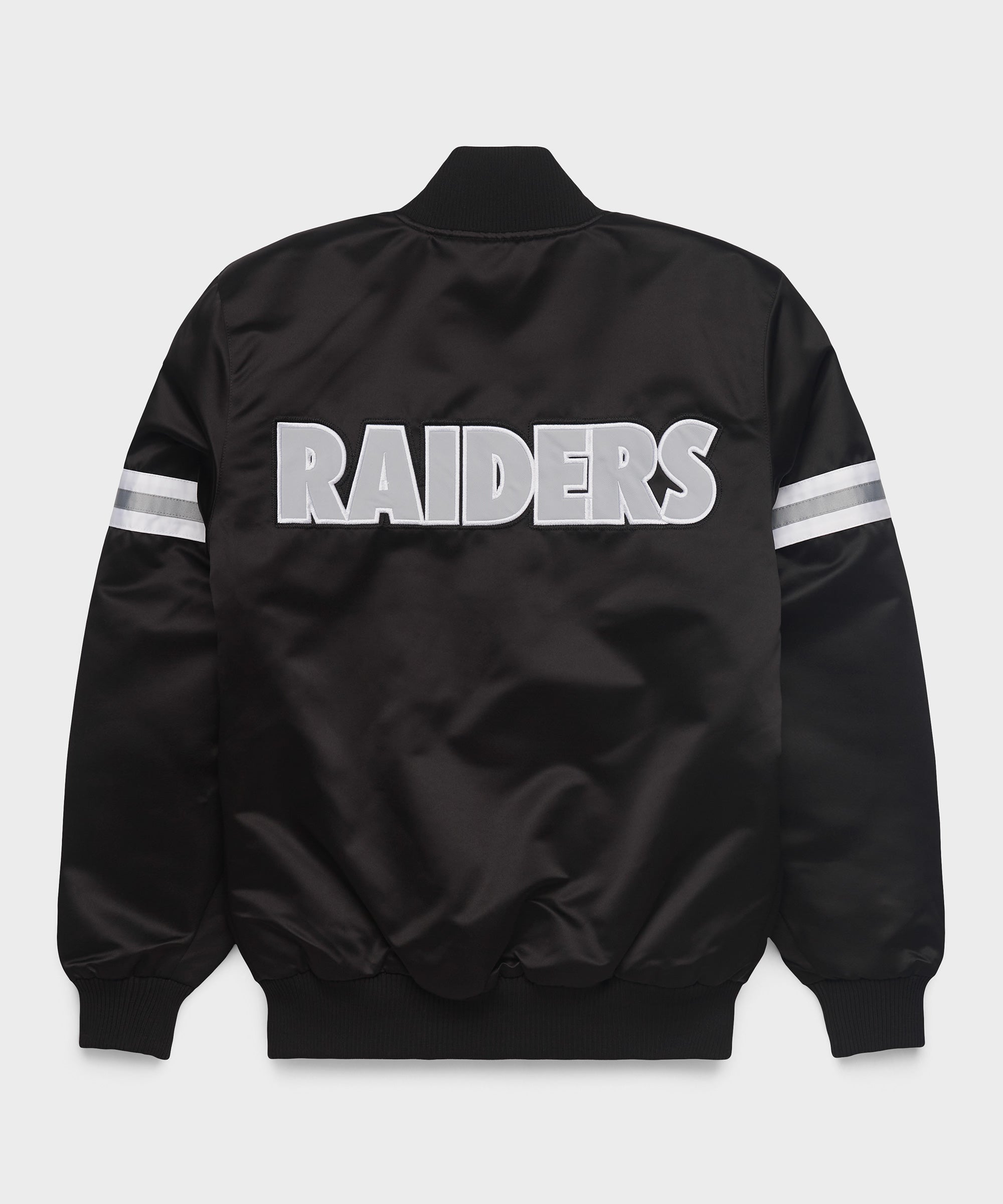 HOMAGE X Starter Raiders Heavyweight Satin Jacket Black
