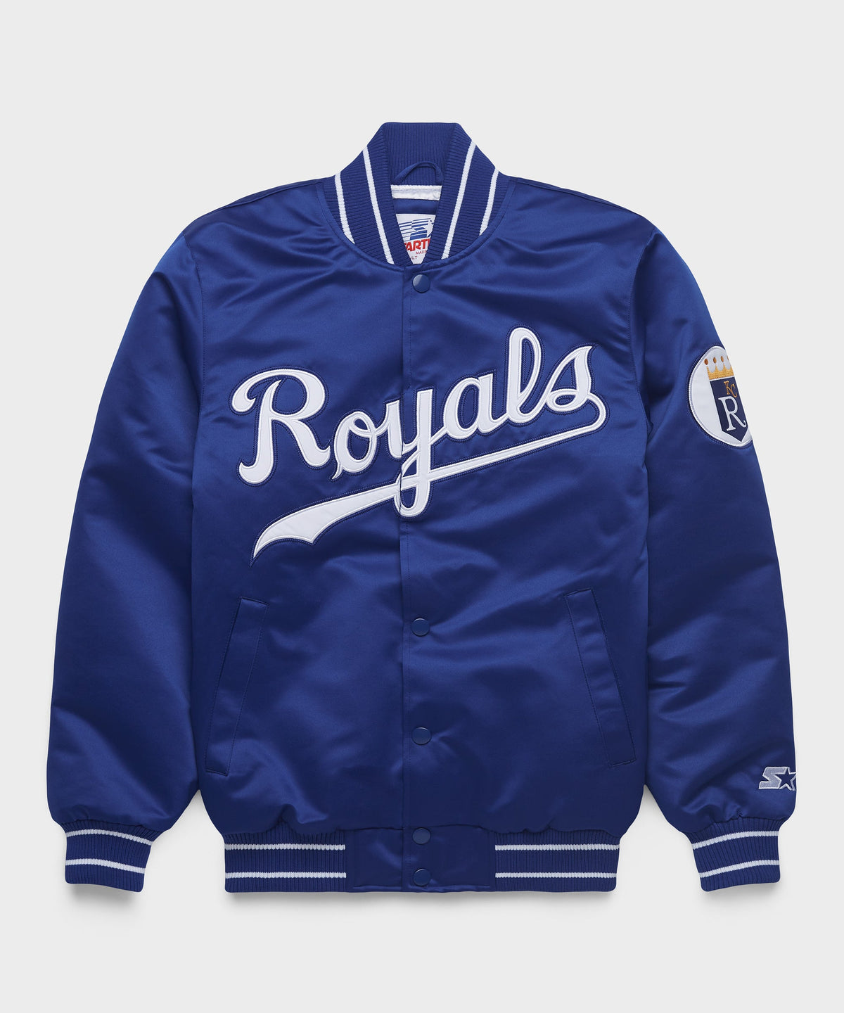 HOMAGE X Starter Royals Heavyweight Satin Jacket | Retro MLB Jacket