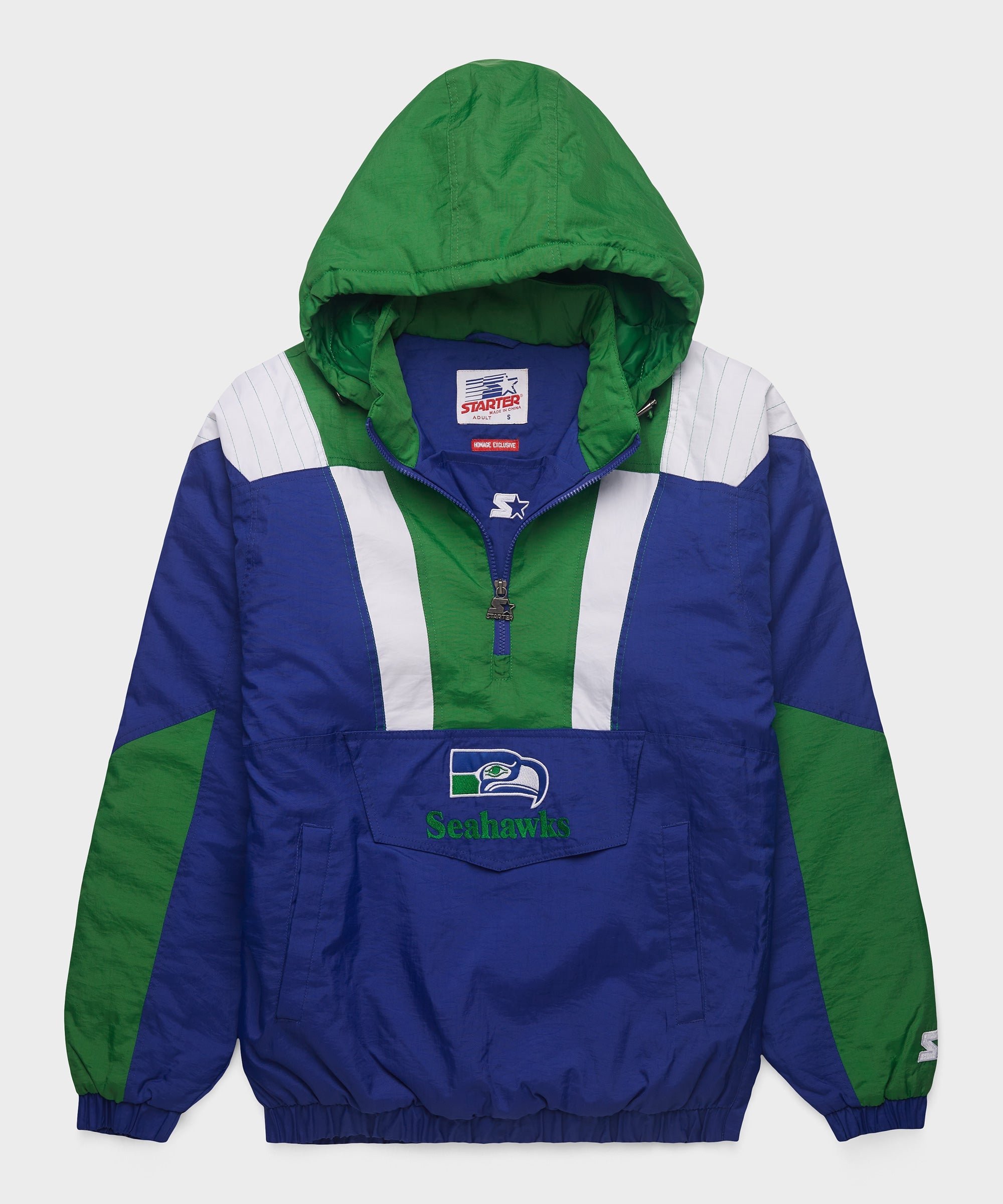 HOMAGE X Starter Seahawks Pullover Jacket Royal Blue