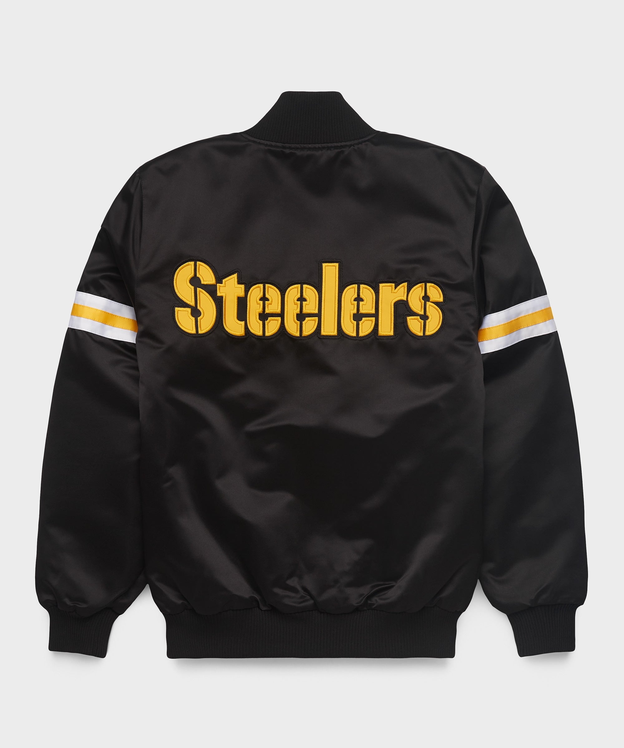 HOMAGE X Starter Steelers Heavyweight Satin Jacket Black