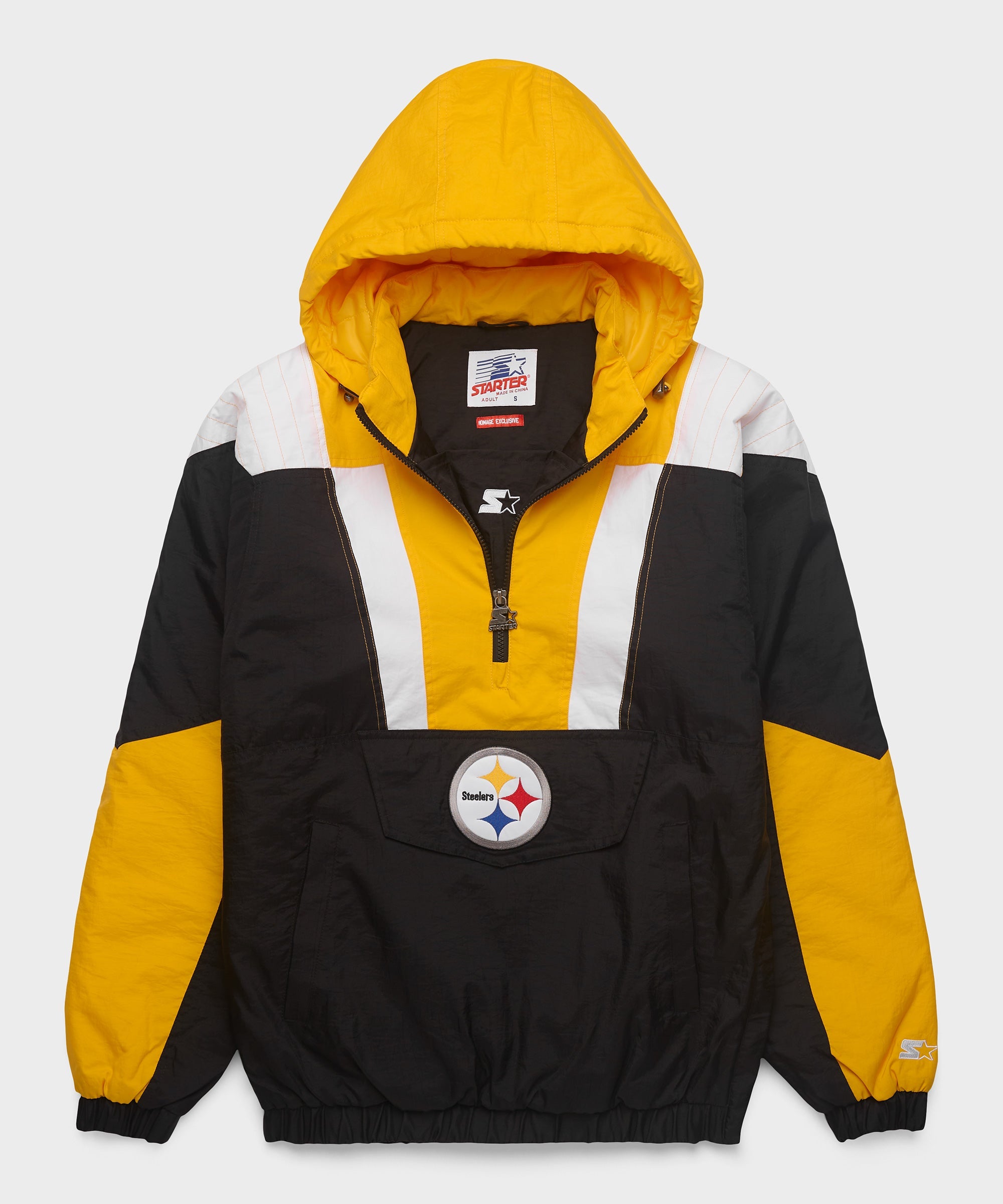 HOMAGE X Starter Steelers Pullover Jacket Black