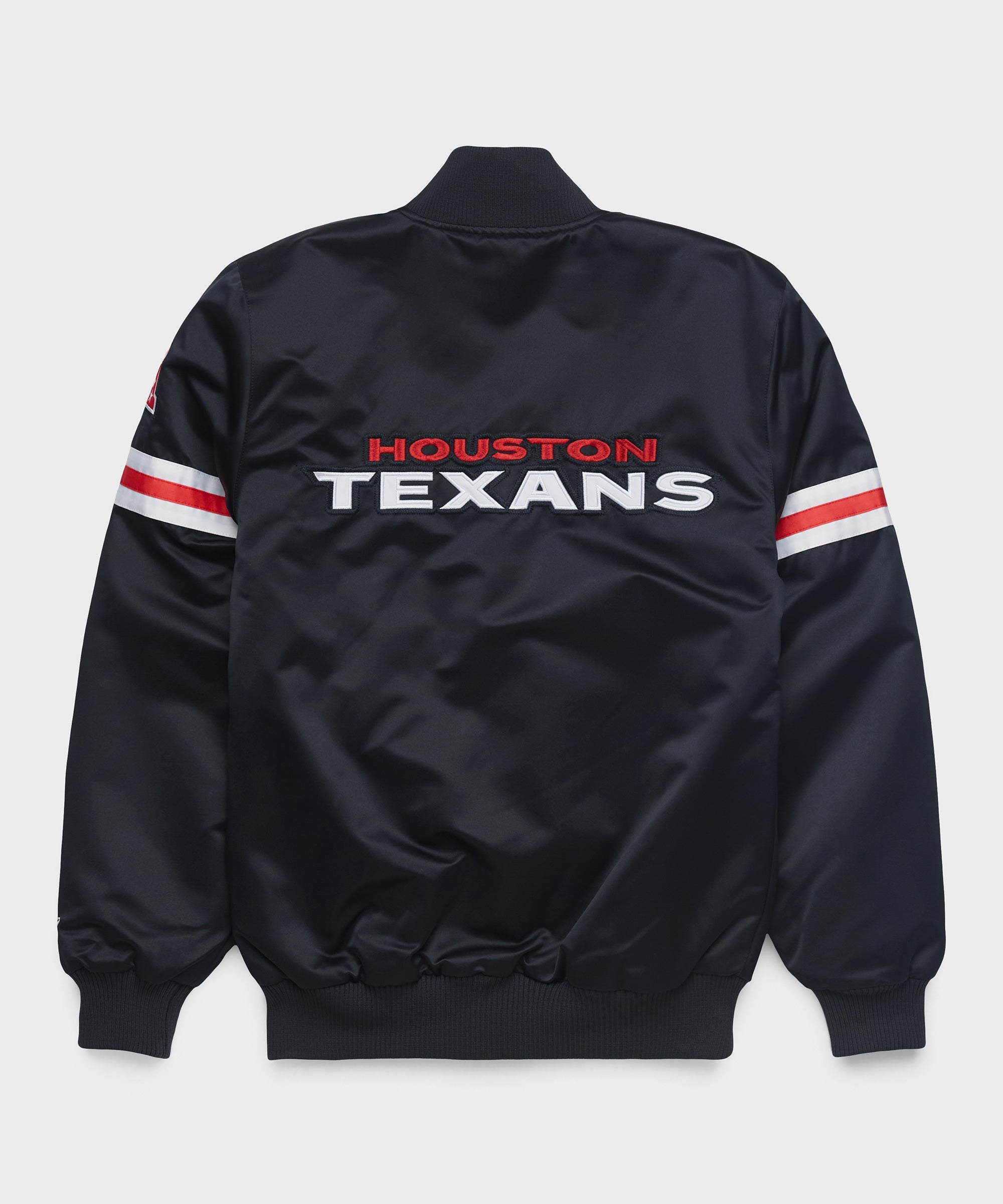 HOMAGE X Starter Texans Heavyweight Satin Jacket Black