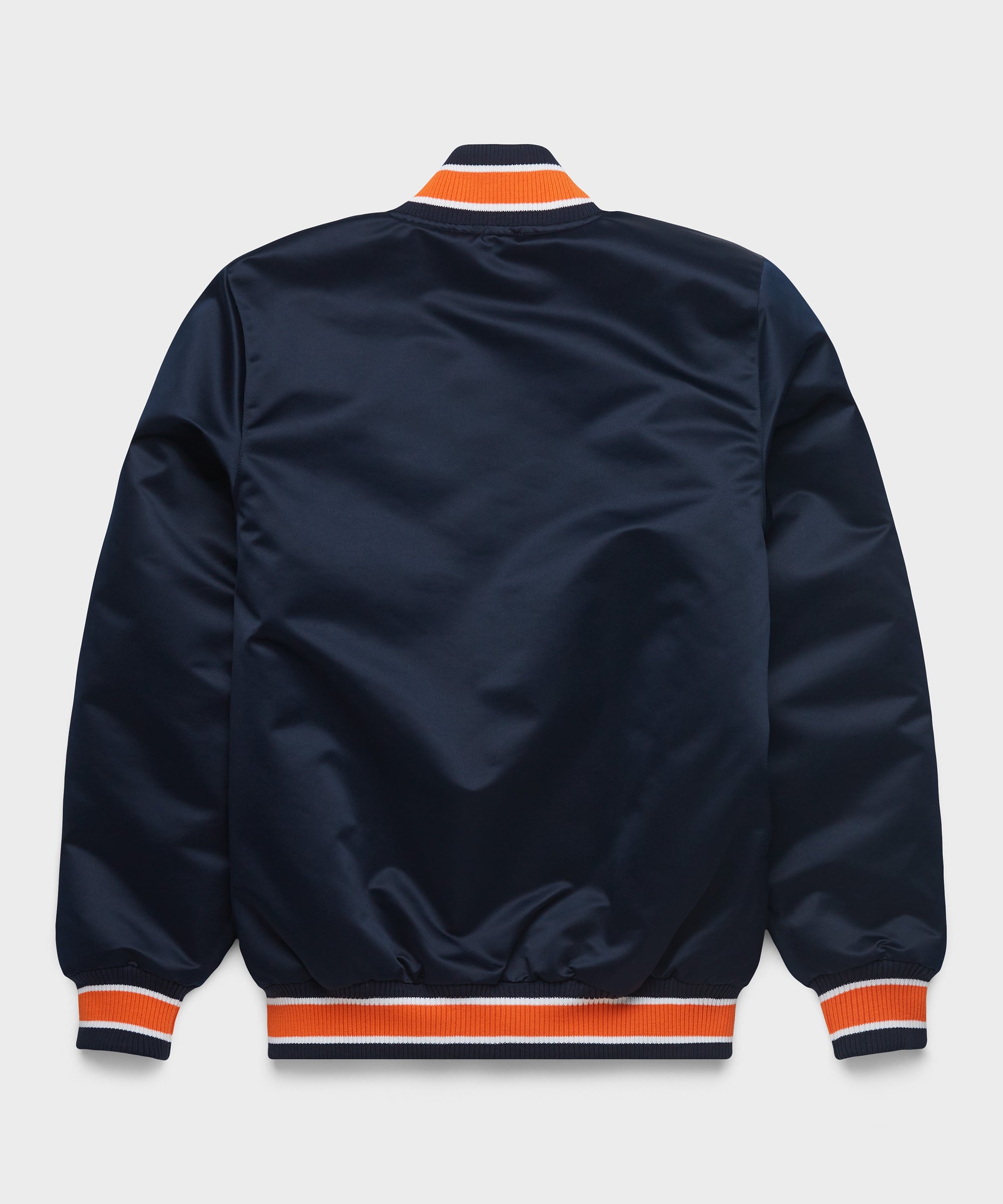 HOMAGE X Starter Tigers Heavyweight Satin Jacket Navy