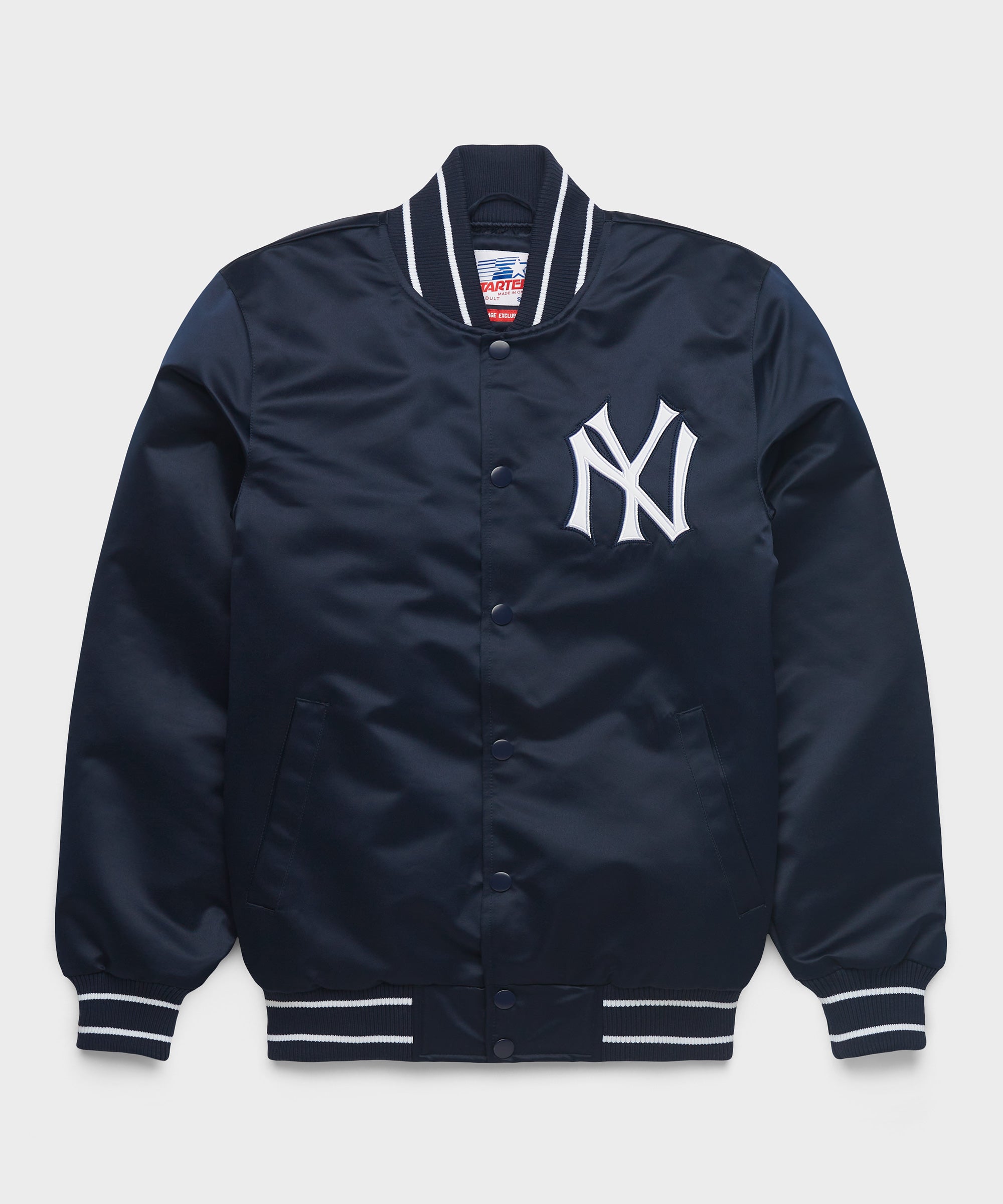 HOMAGE X Starter Yankees Heavyweight Satin Jacket Navy