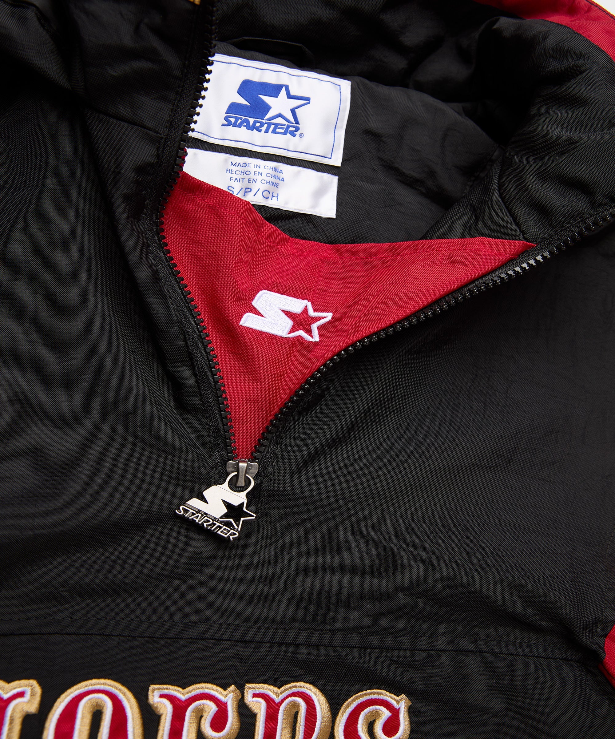 HOMAGE x Starter 49ers Blackout Breakaway Pullover Jacket