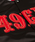 HOMAGE x Starter 49ers Blackout Heavyweight Satin Jacket