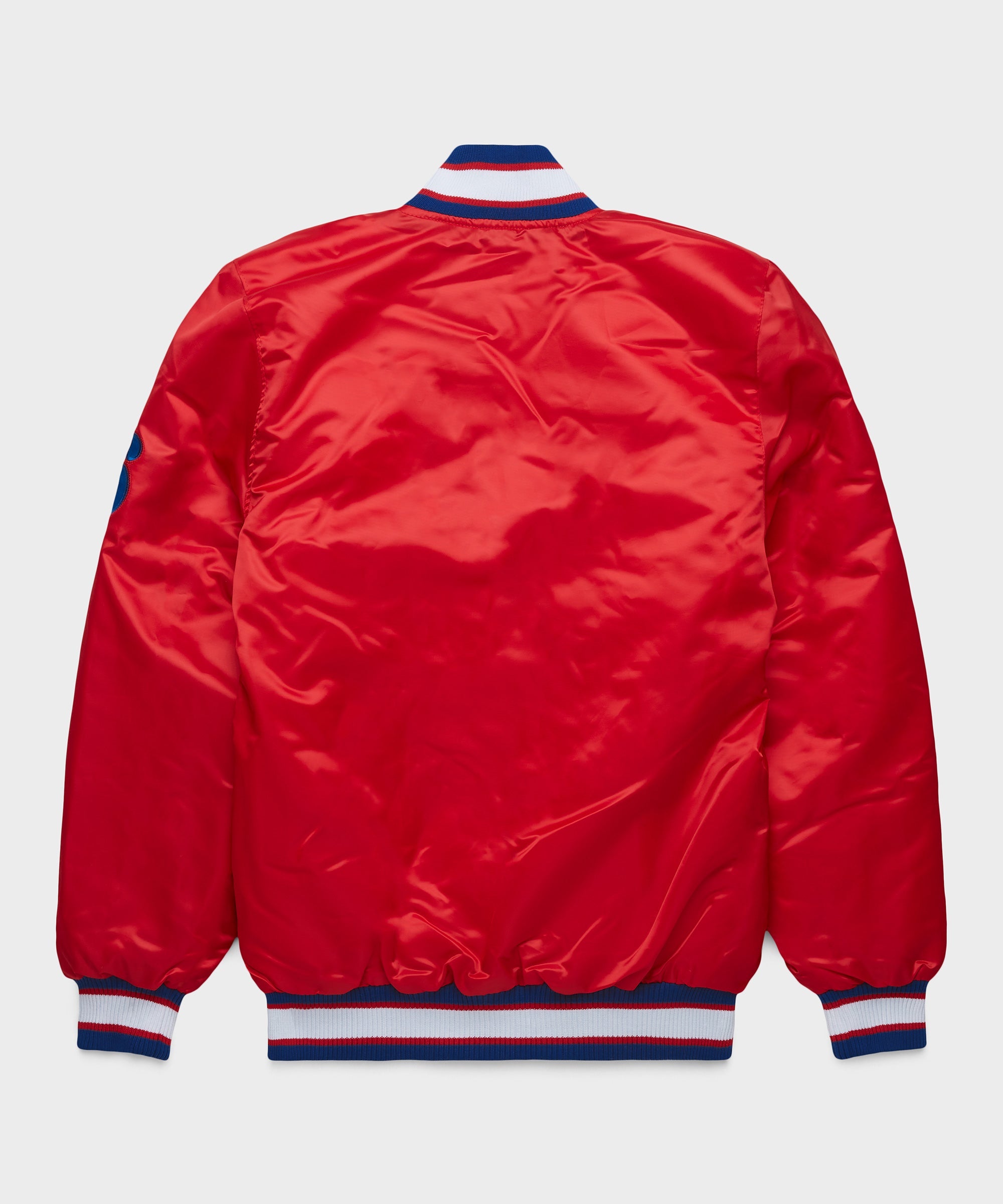 HOMAGE x Starter 76ers Satin Jacket Red