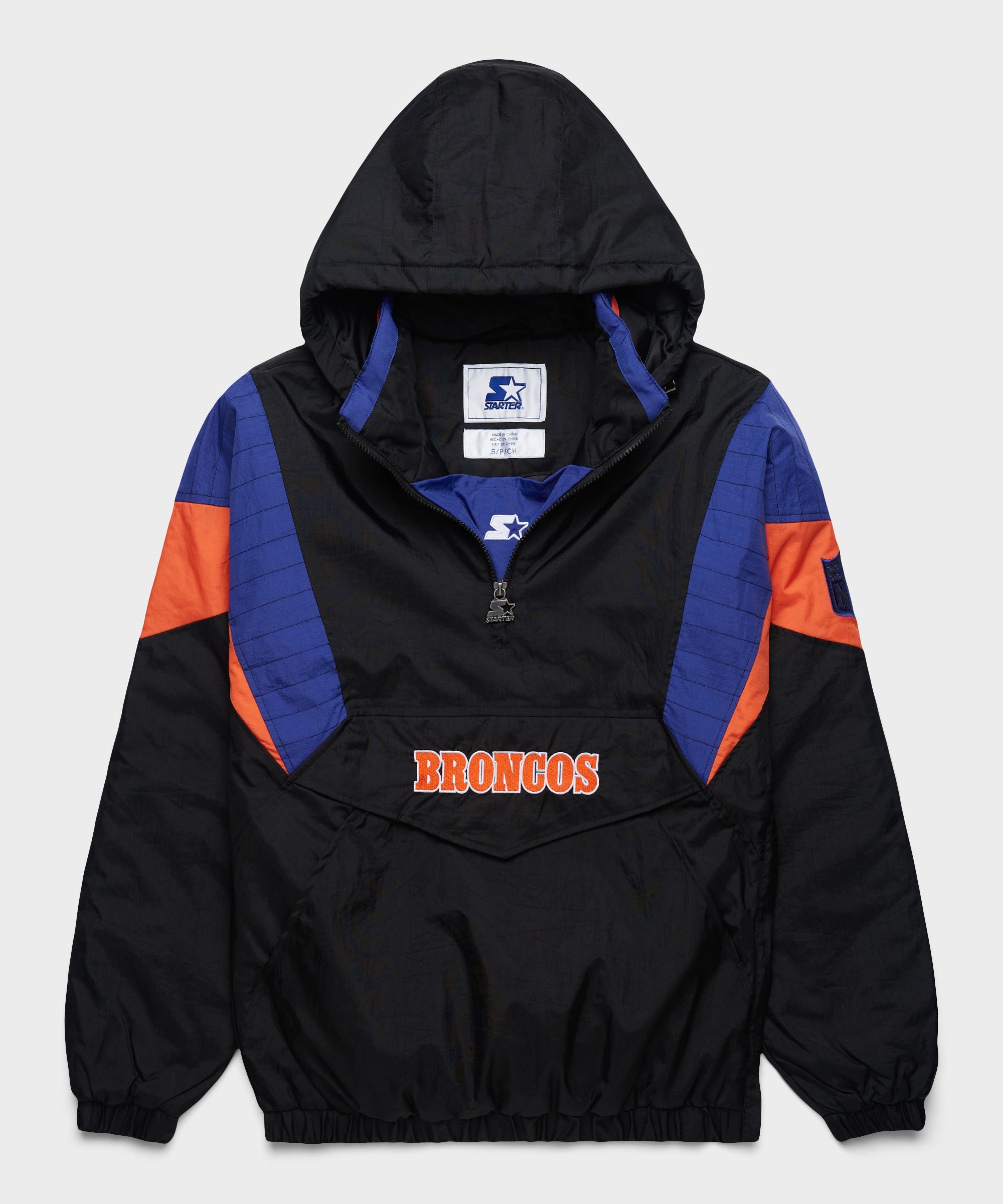 HOMAGE x Starter Broncos Blackout Breakaway Pullover Jacket Black