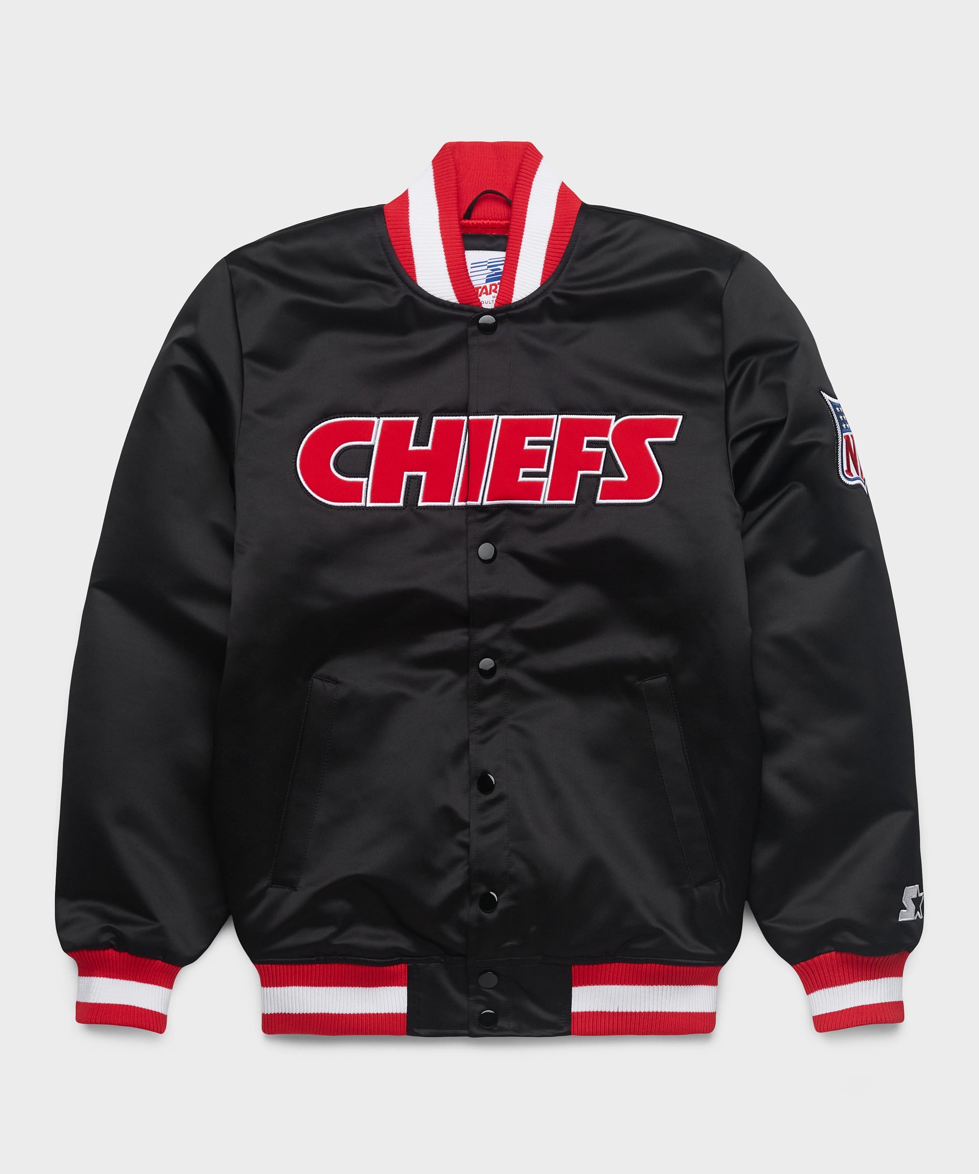 HOMAGE x Starter Chiefs Blackout Heavyweight Satin Jacket