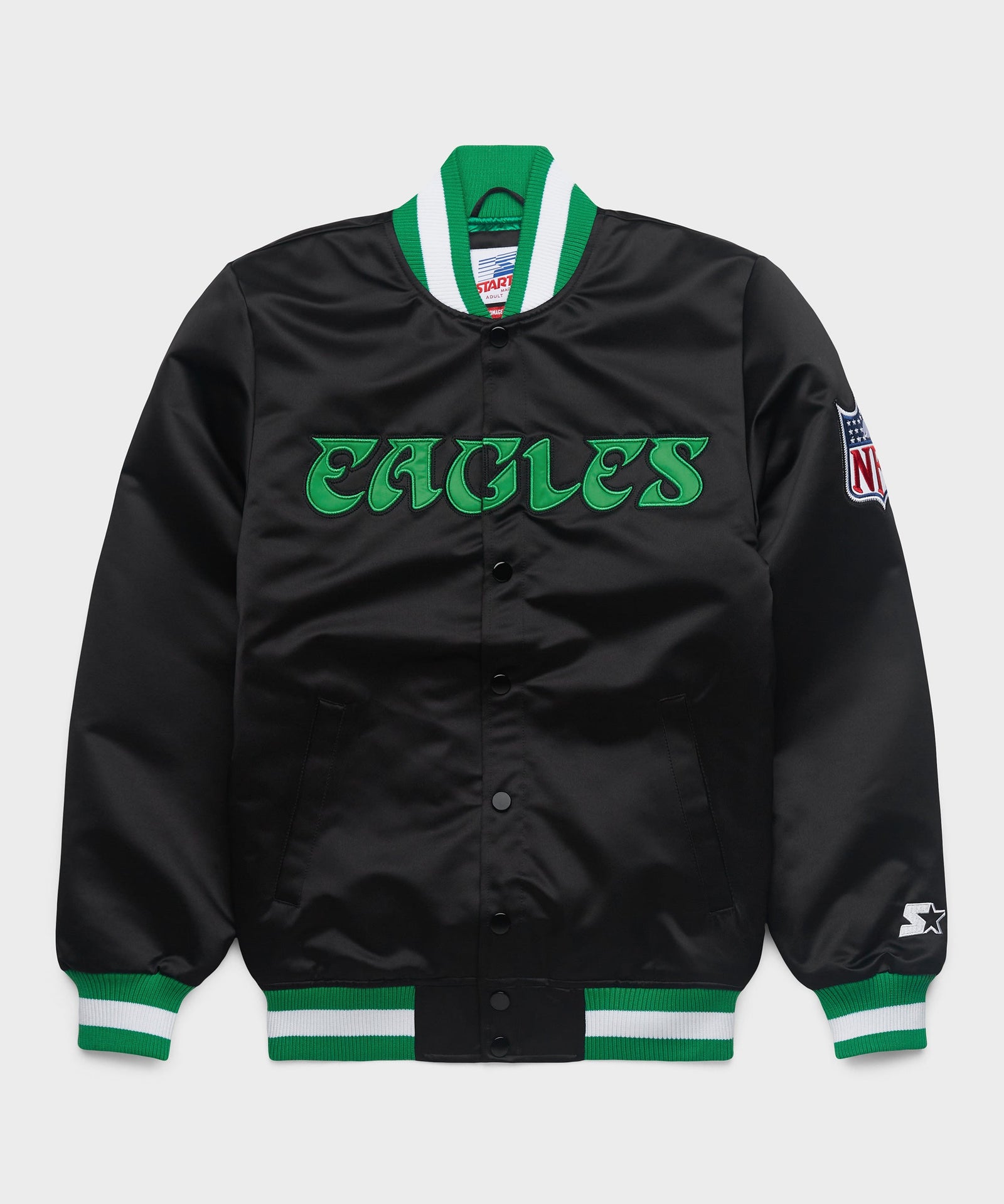 HOMAGE x Starter Eagles Blackout Heavyweight Satin Jacket
