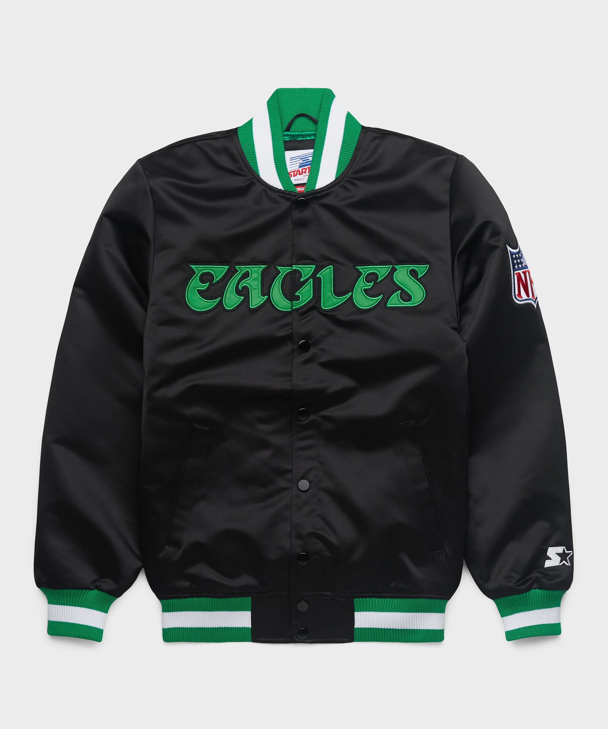 HOMAGE x Starter Eagles Blackout Heavyweight Satin Jacket