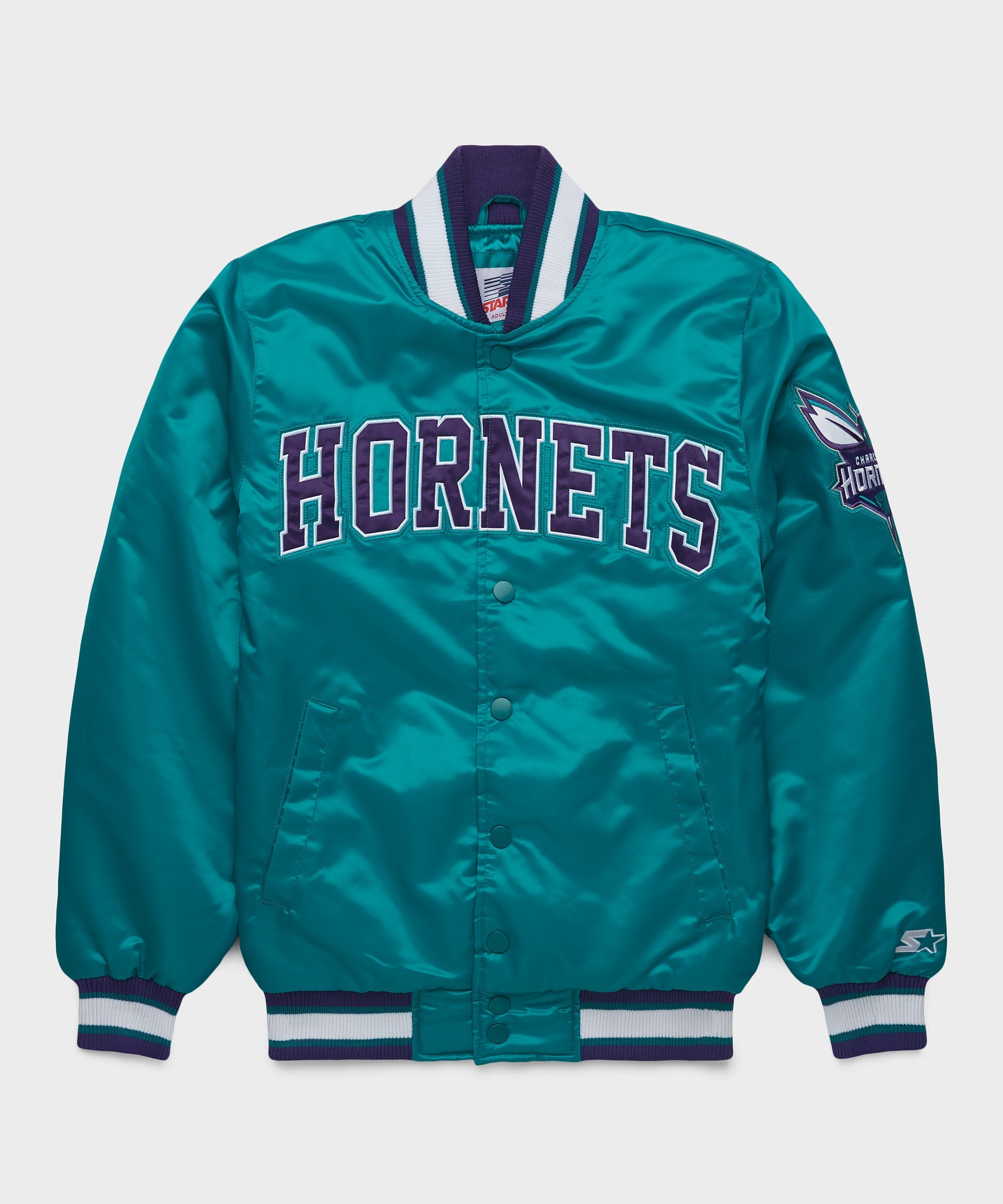 HOMAGE x Starter Hornets Satin Jacket Teal
