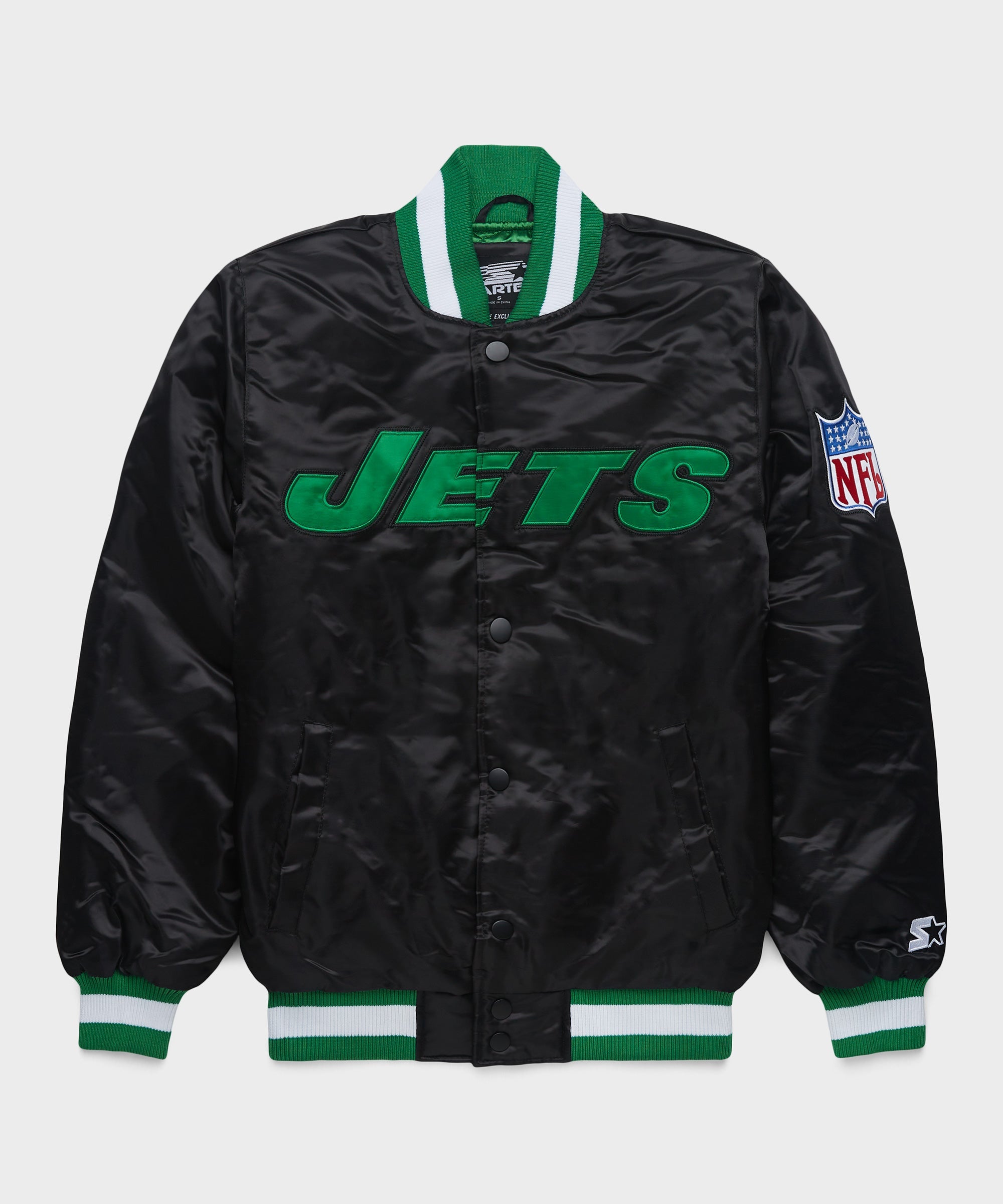 HOMAGE x Starter Jets Blackout Satin Jacket