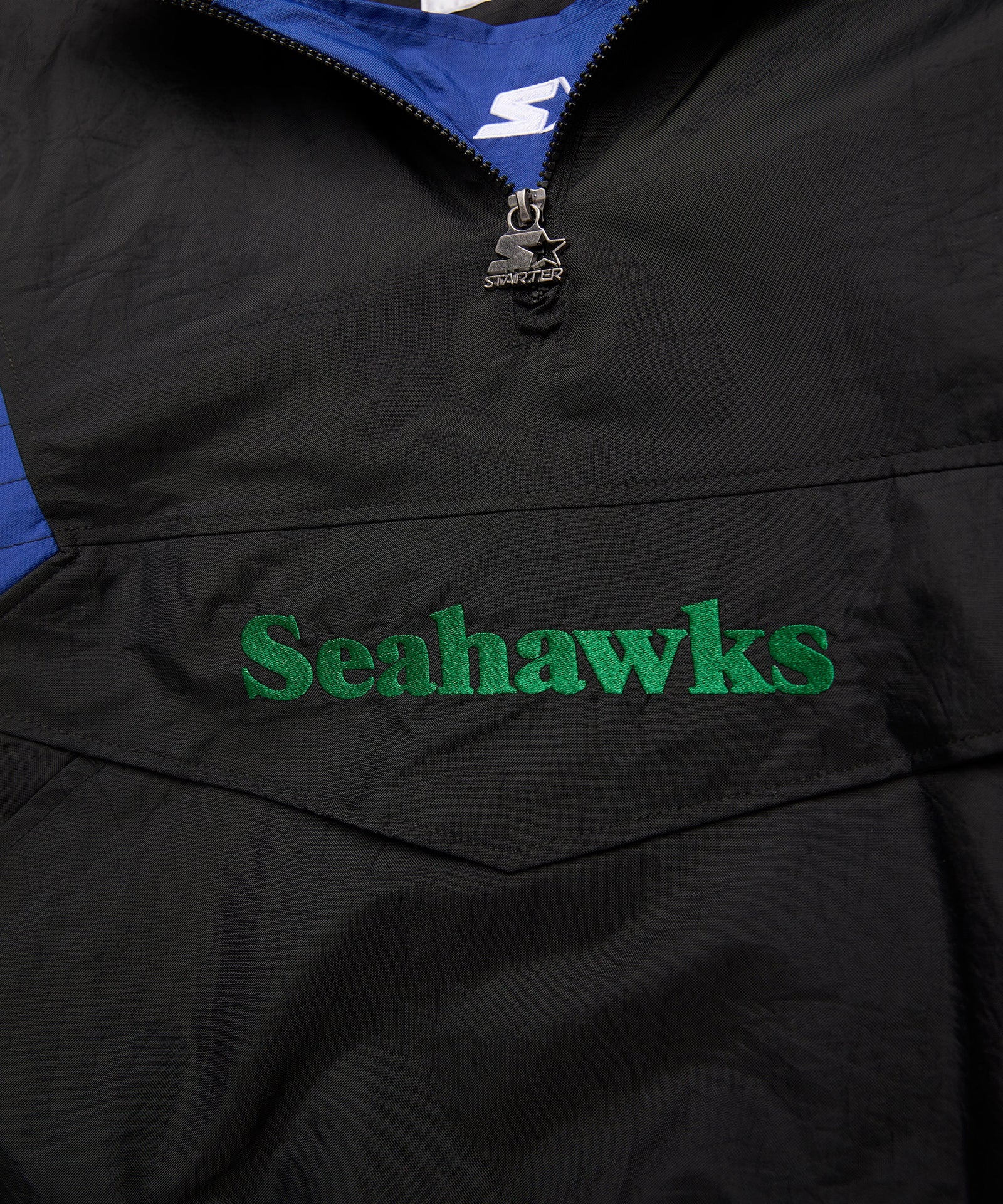 HOMAGE x Starter Seahawks Blackout Breakaway Pullover Jacket