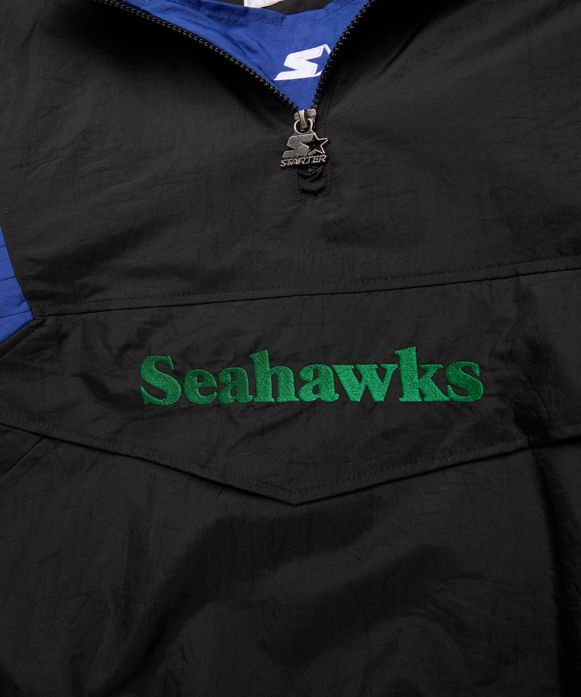 HOMAGE x Starter Seahawks Blackout Breakaway Pullover Jacket
