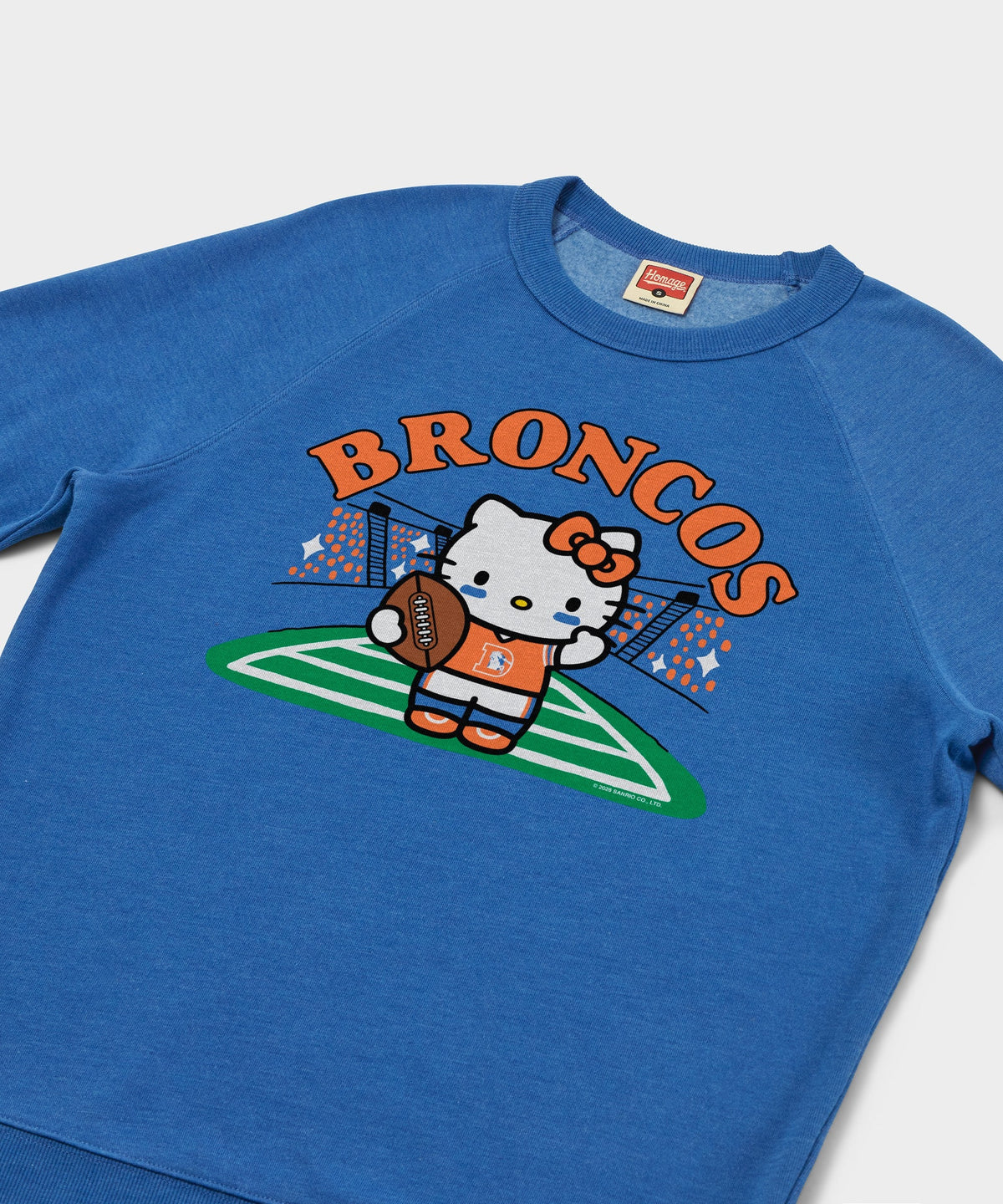 Hello Kitty x Denver Broncos Retro Football Crewneck