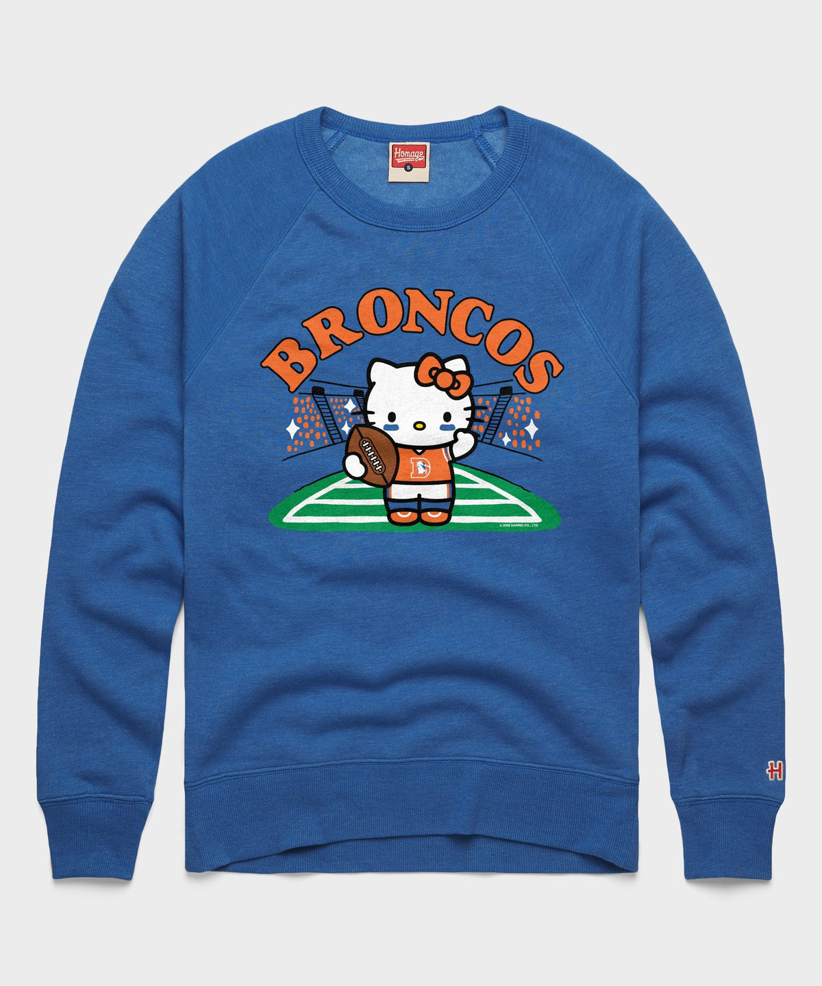 Hello Kitty x Denver Broncos Retro Football Crewneck
