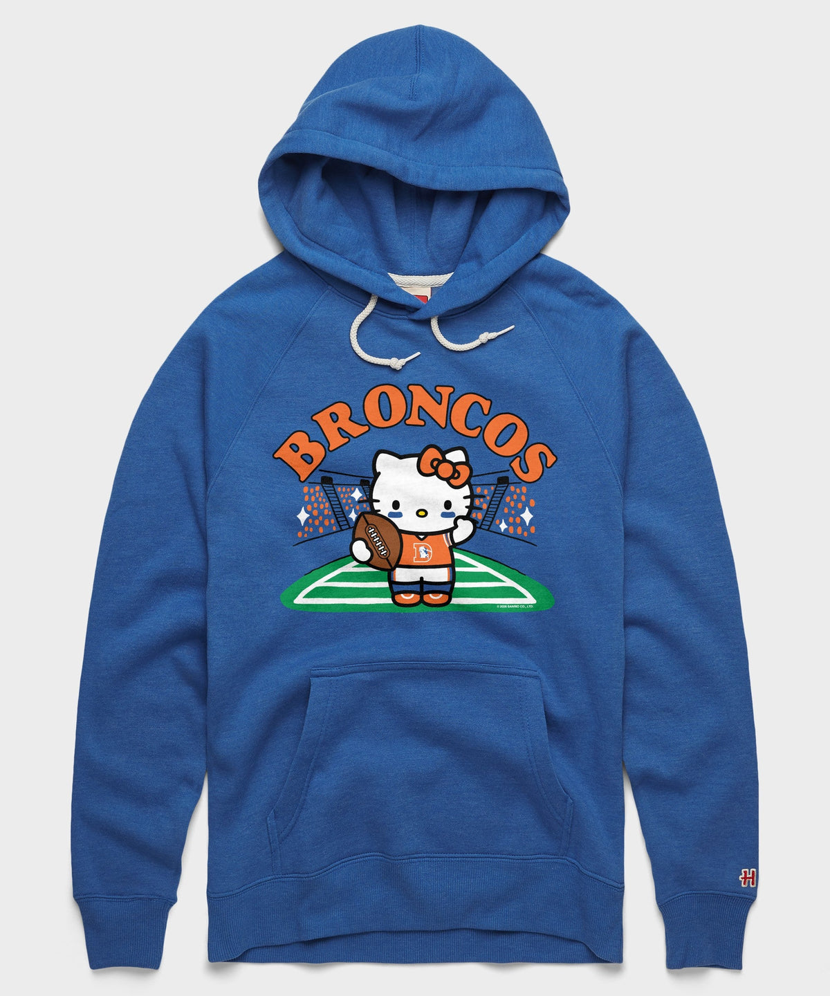 Hello Kitty x Denver Broncos Retro Football Hoodie