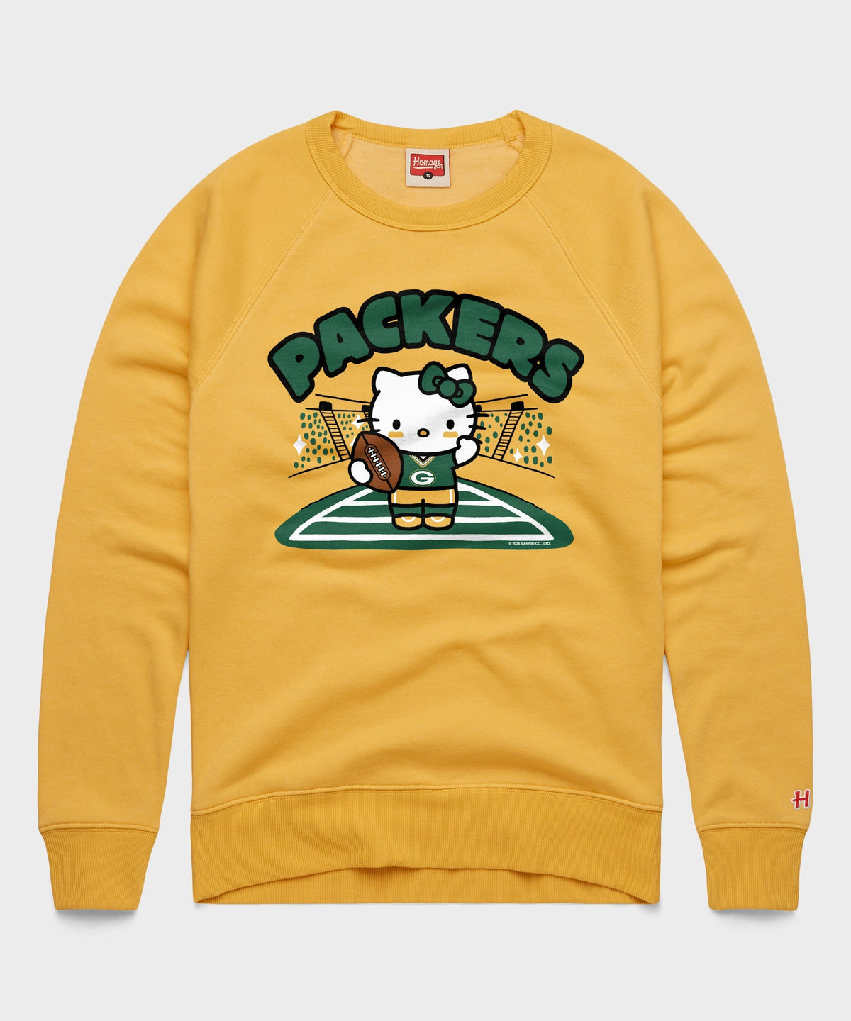 Hello Kitty x Green Bay Packers Football Crewneck