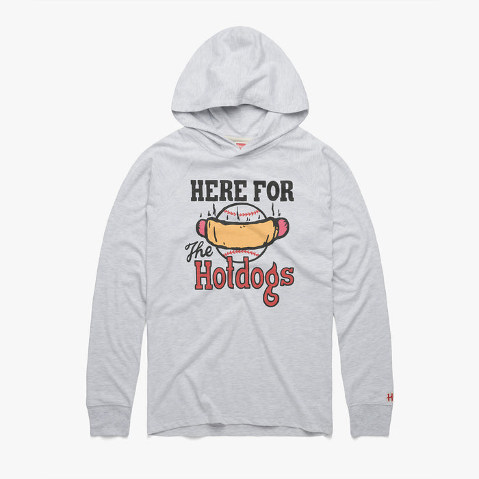 Here For The Hotdogs Lightweight Hoodie