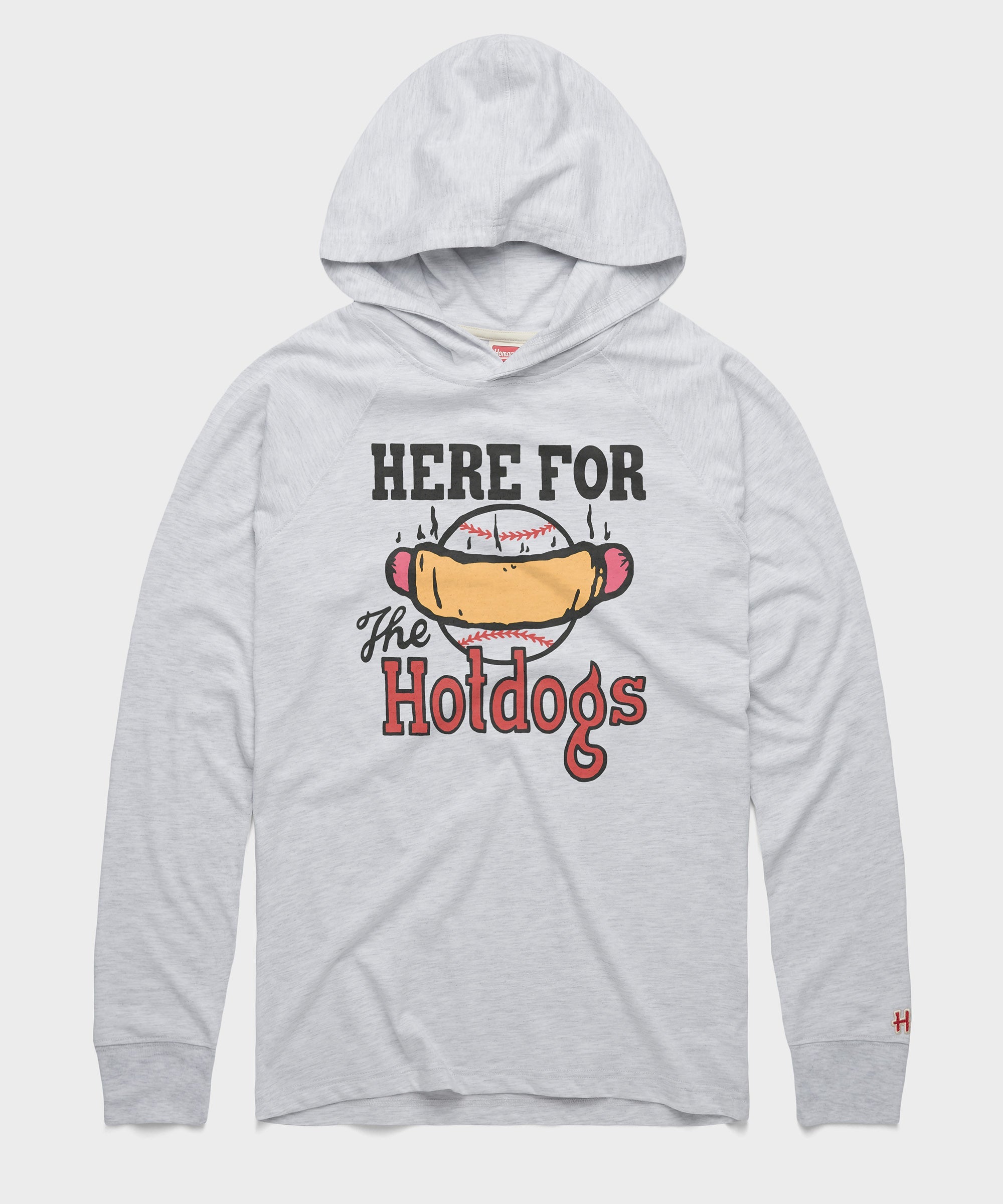 Here For The Hotdogs Lightweight Hoodie
