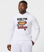 Here For The Hotdogs Lightweight Hoodie